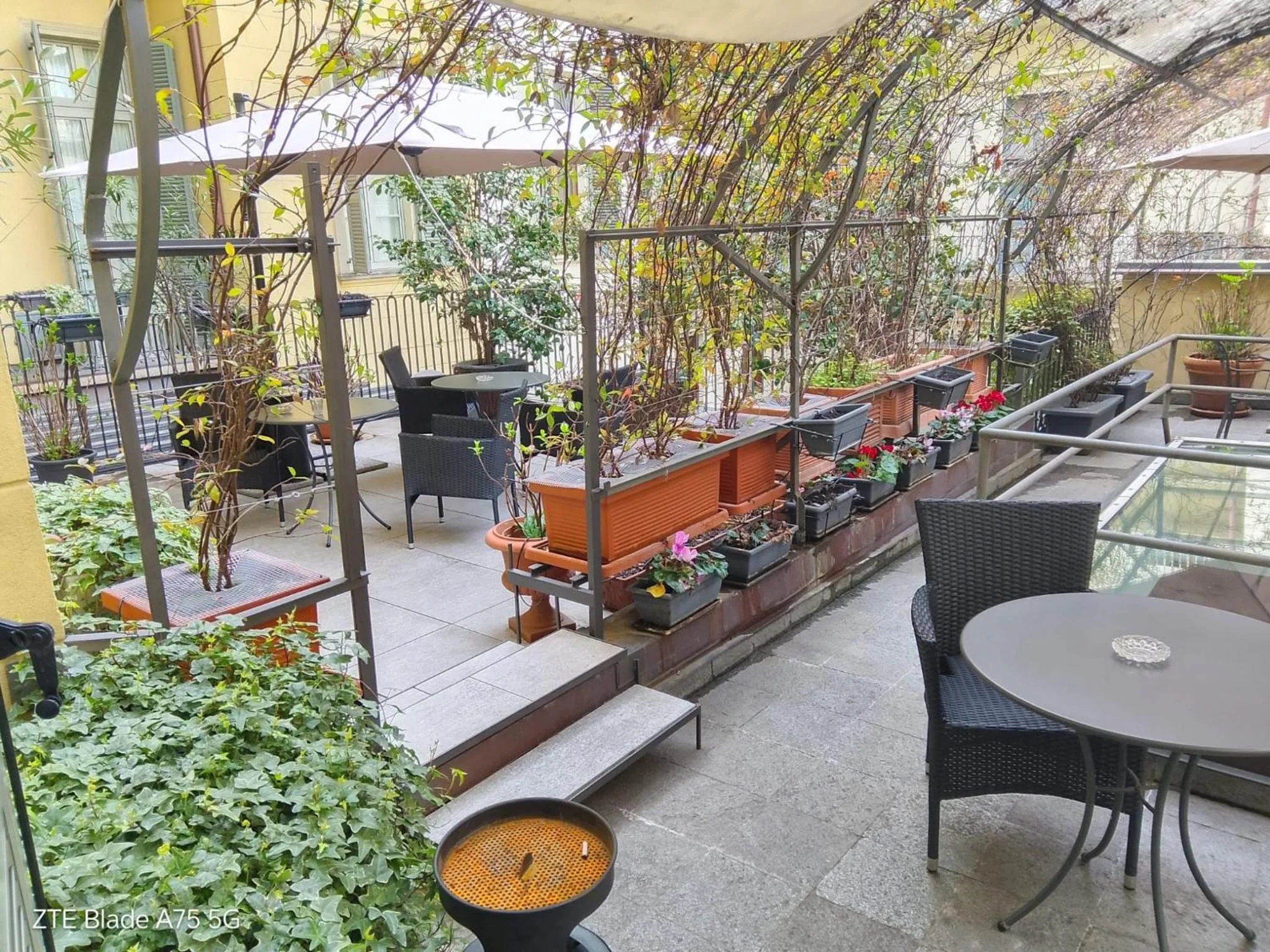 Balcony/Terrace in Hotel Roma e Rocca Cavour