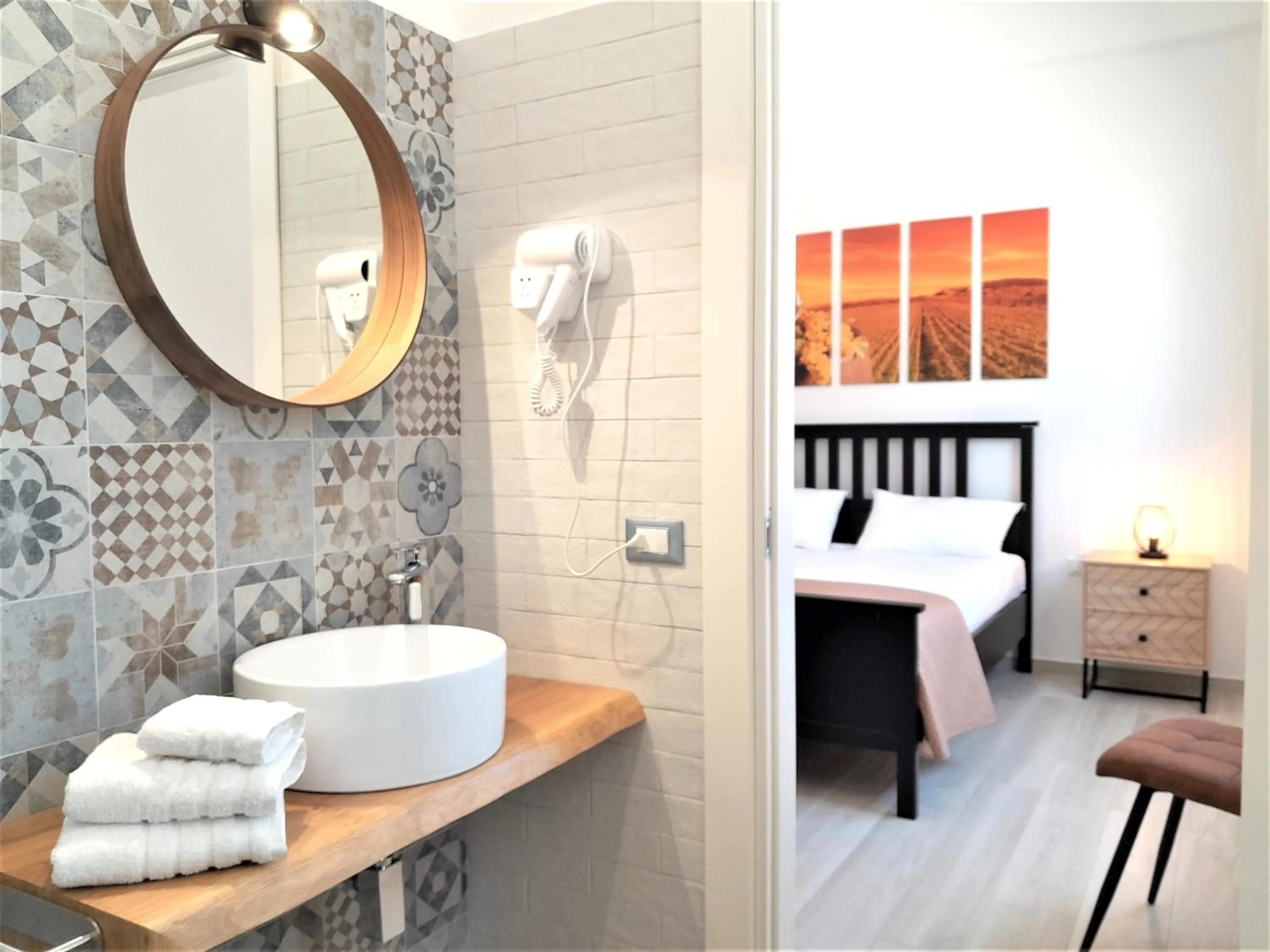 Bed in CI VULIA b&b - Sicilia sea, pool, bbq, tv, wi-fi