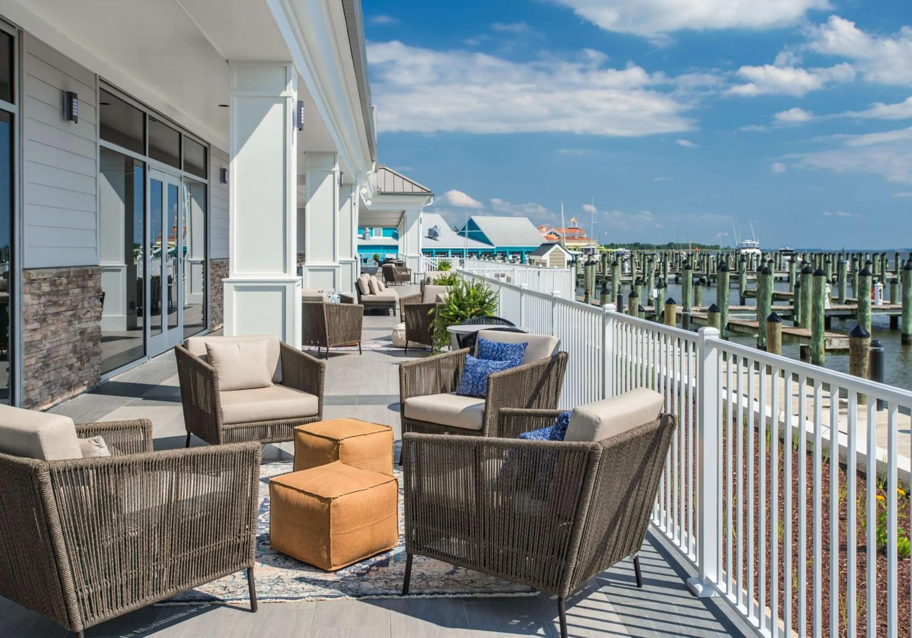 Patio in Hyatt Place Kent Narrows And Marina