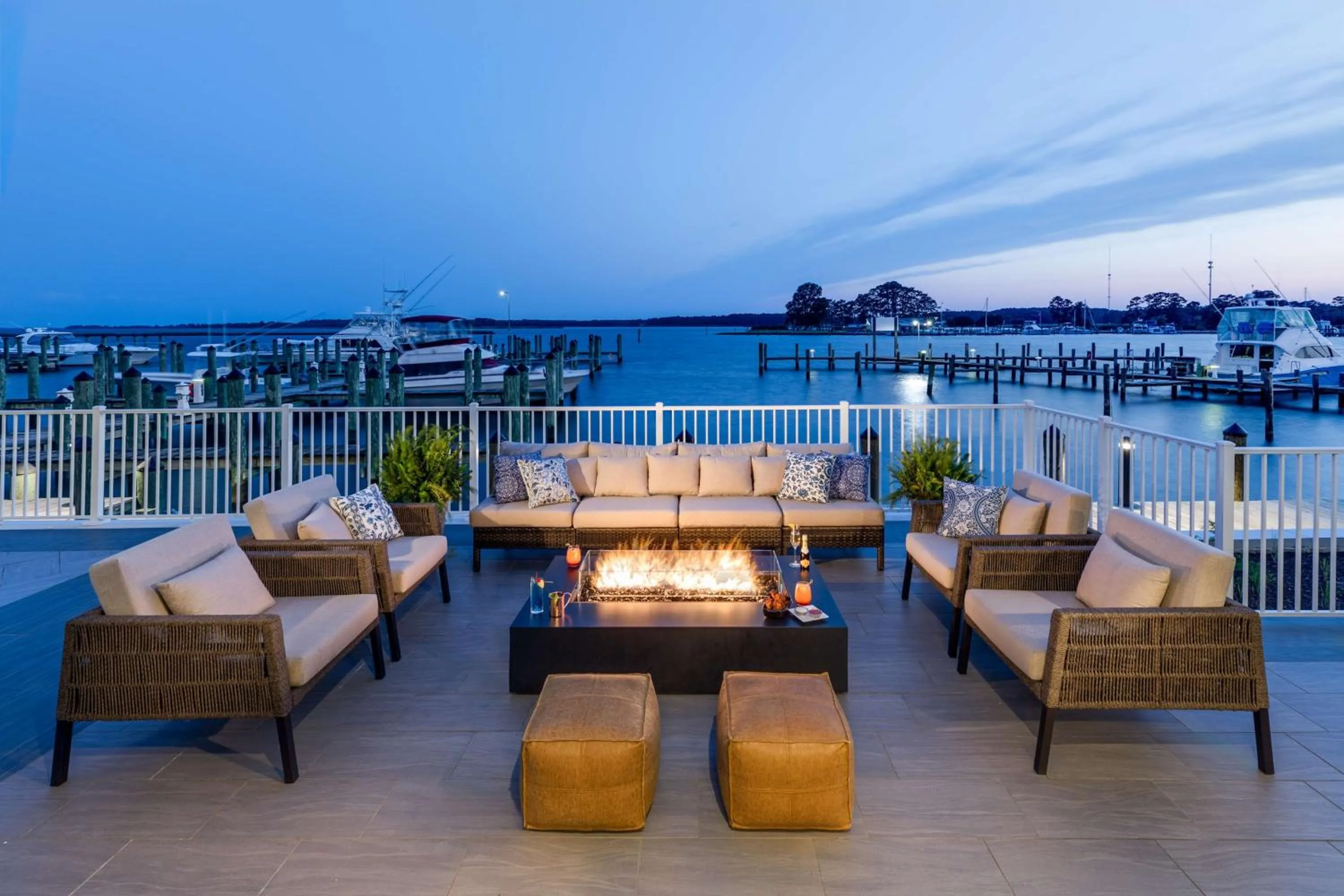 Patio in Hyatt Place Kent Narrows And Marina