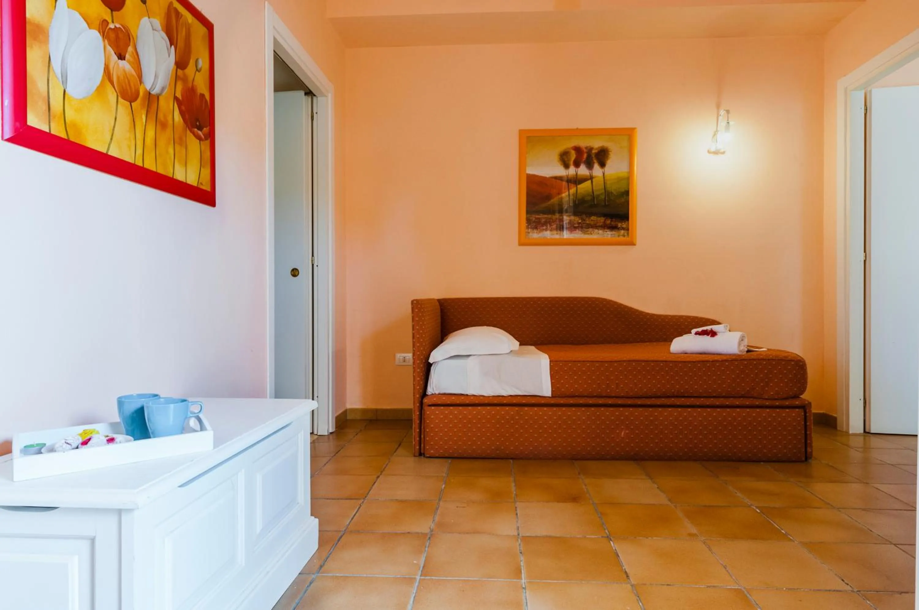 Bed in Stella del mare Apartments