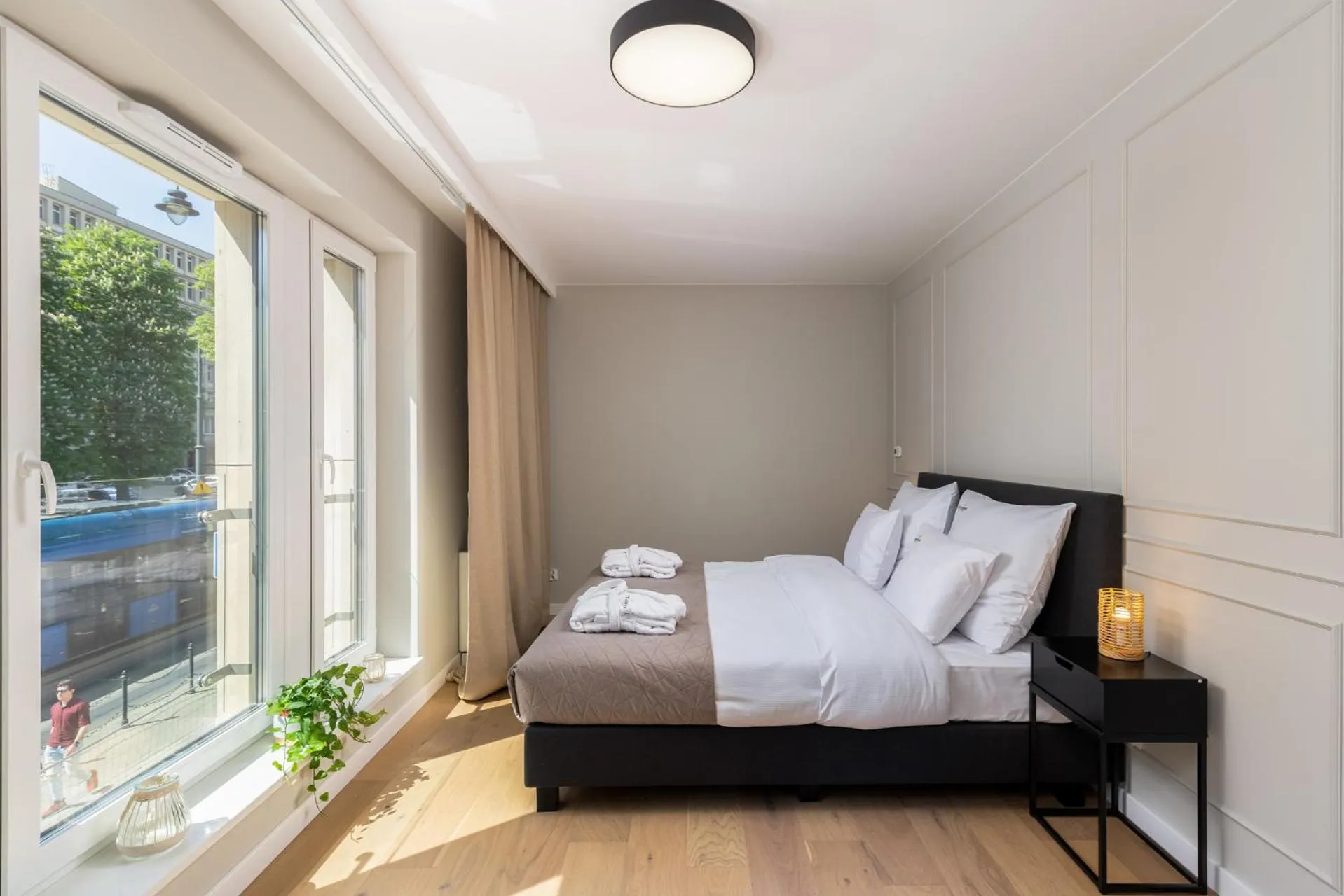 Bed in EXCLUSIVE Aparthotel Kraków Lubicz 40