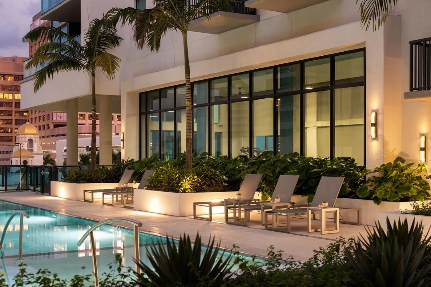 Swimming pool in AKA West Palm