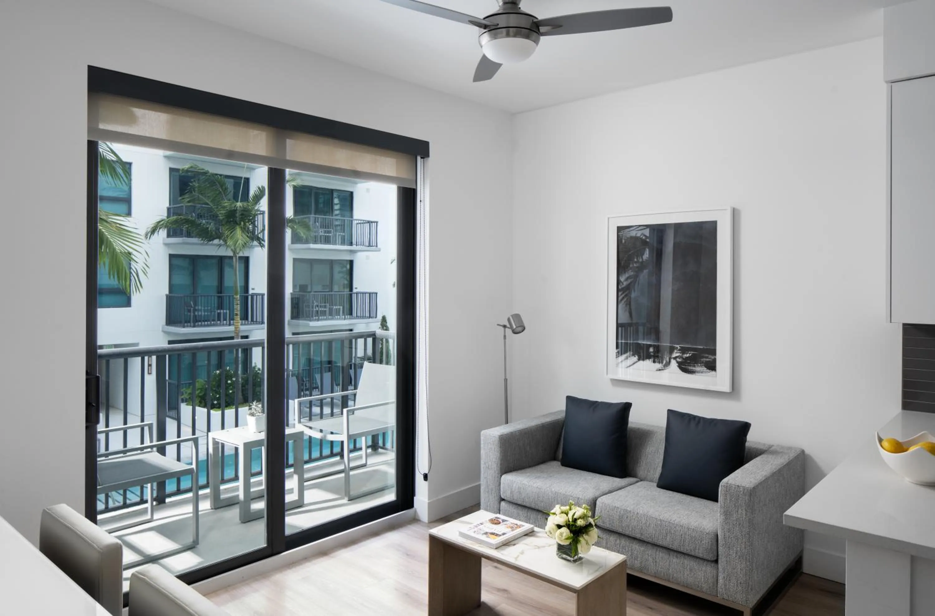 Living room in AKA West Palm