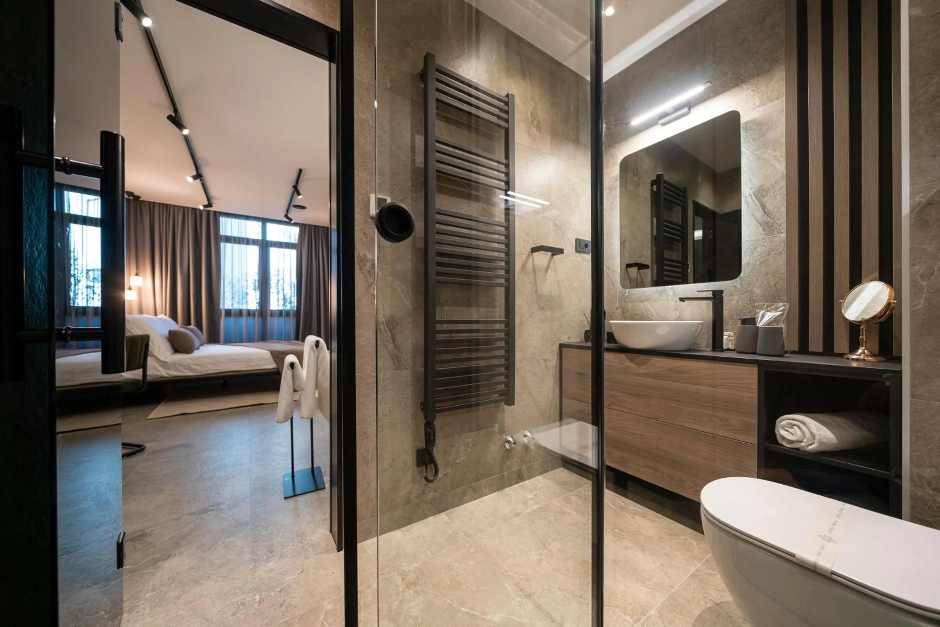 Toilet, Bed in VELVET rooms & more