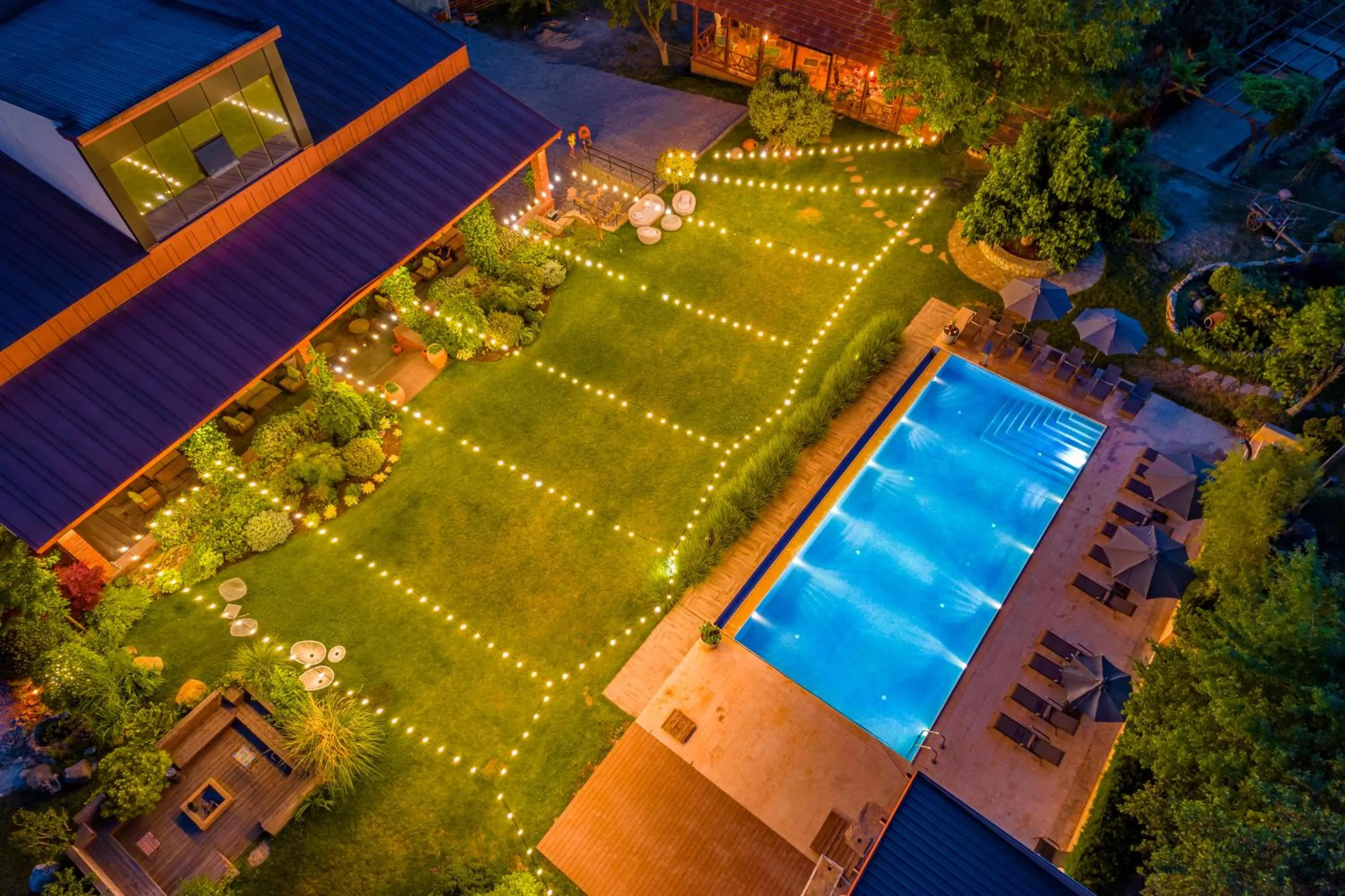 Bird's eye view in Giuaani Winery