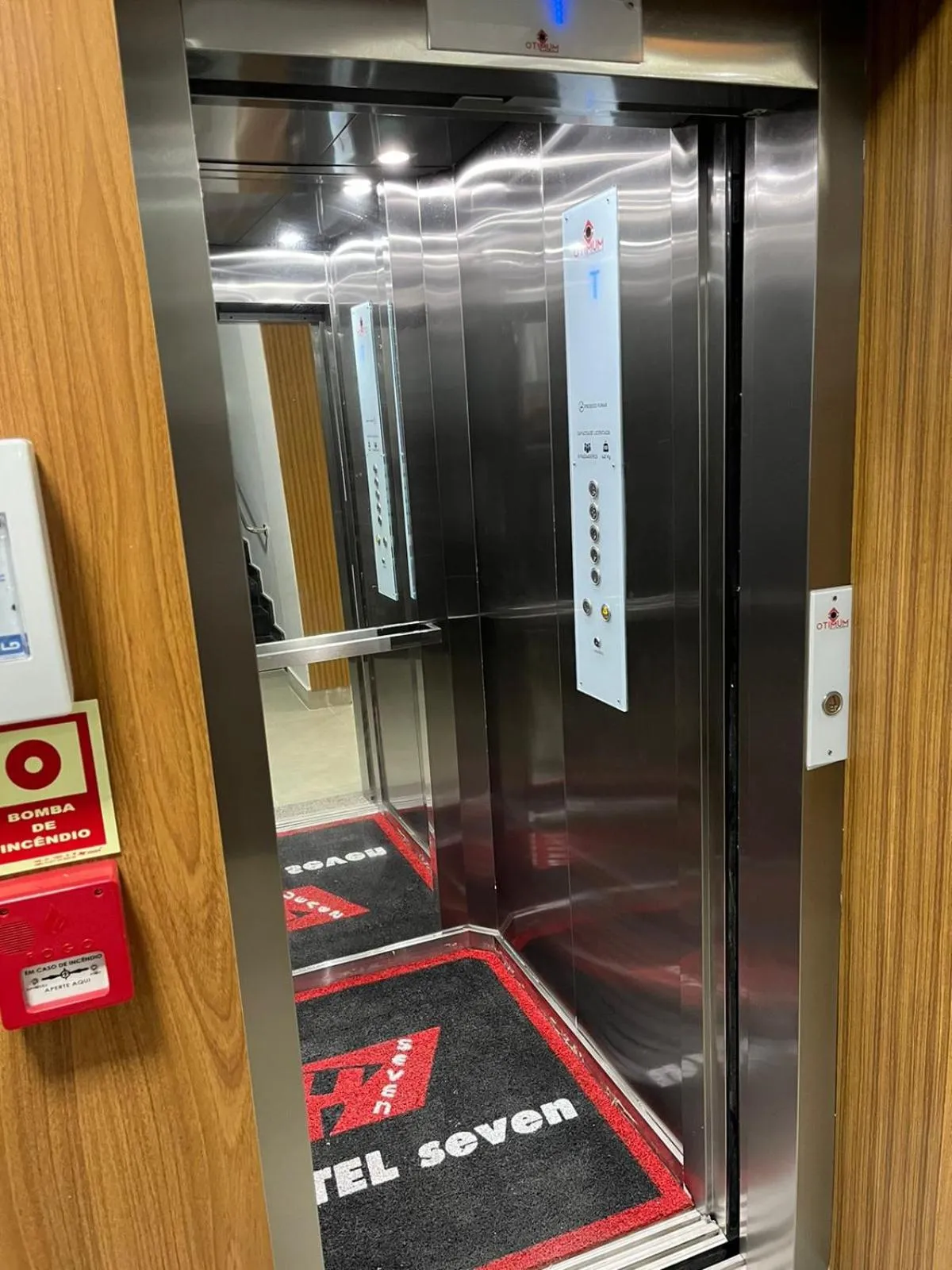 elevator in Hotel Seven