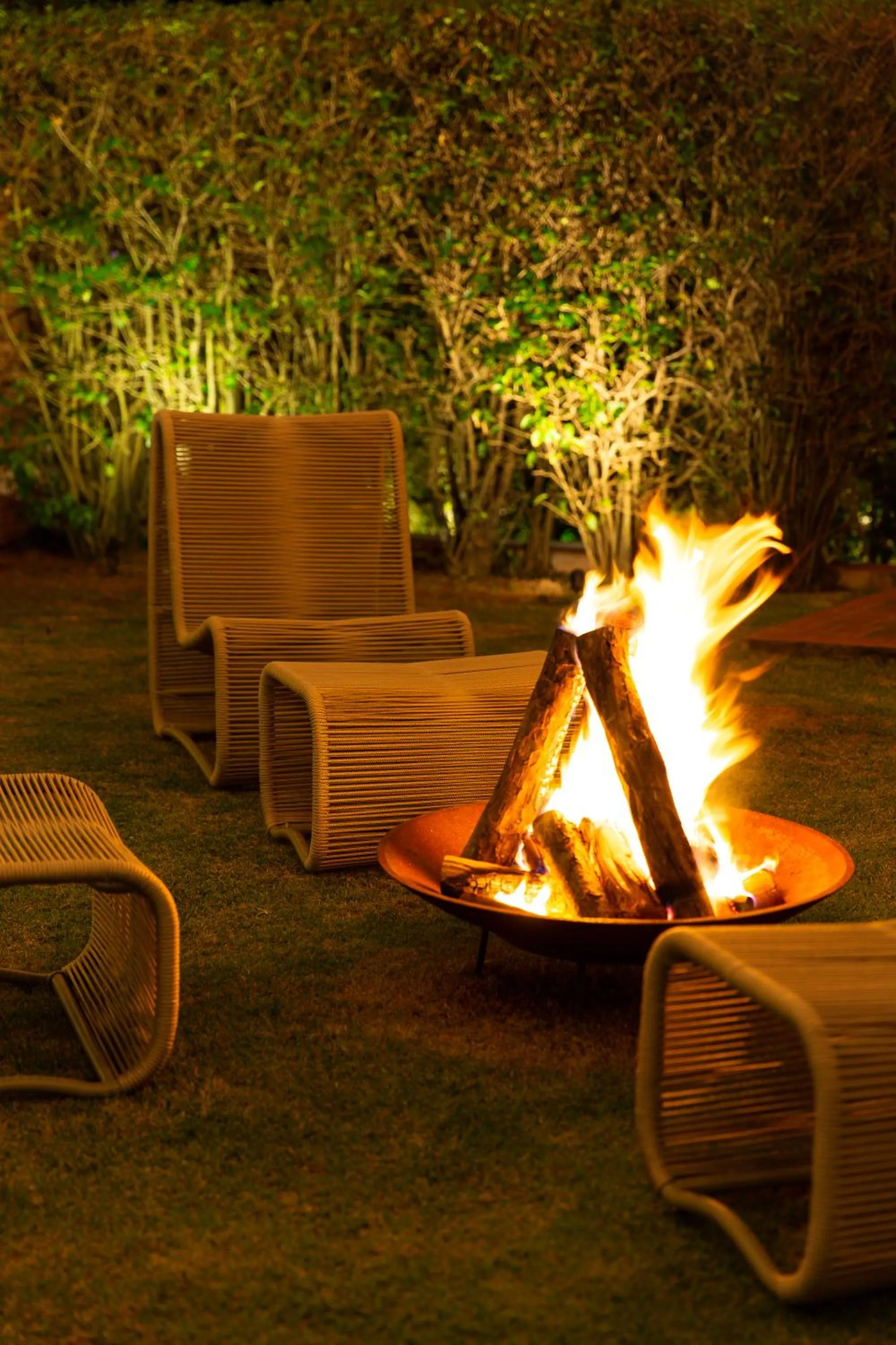 fireplace in Villa Boréal Hostellerie Pousada Boutique