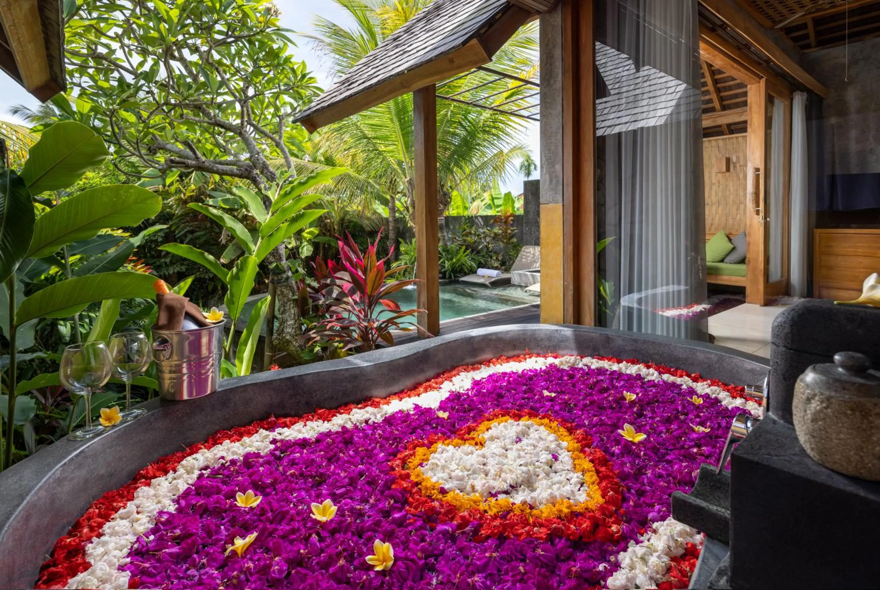 Garden view in Wana Bucu Villas by GenuineHost