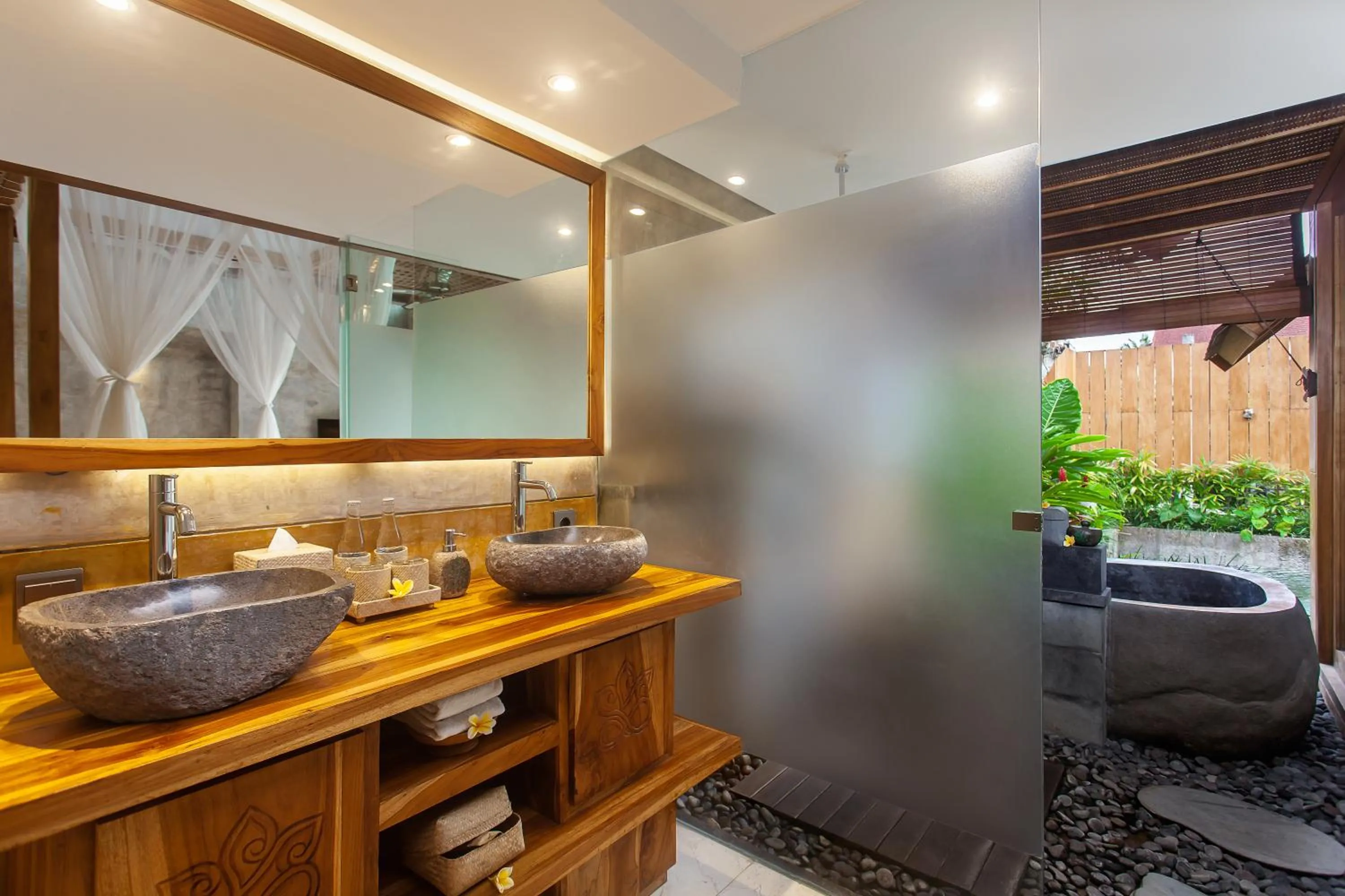 Shower in Wana Bucu Villas by GenuineHost