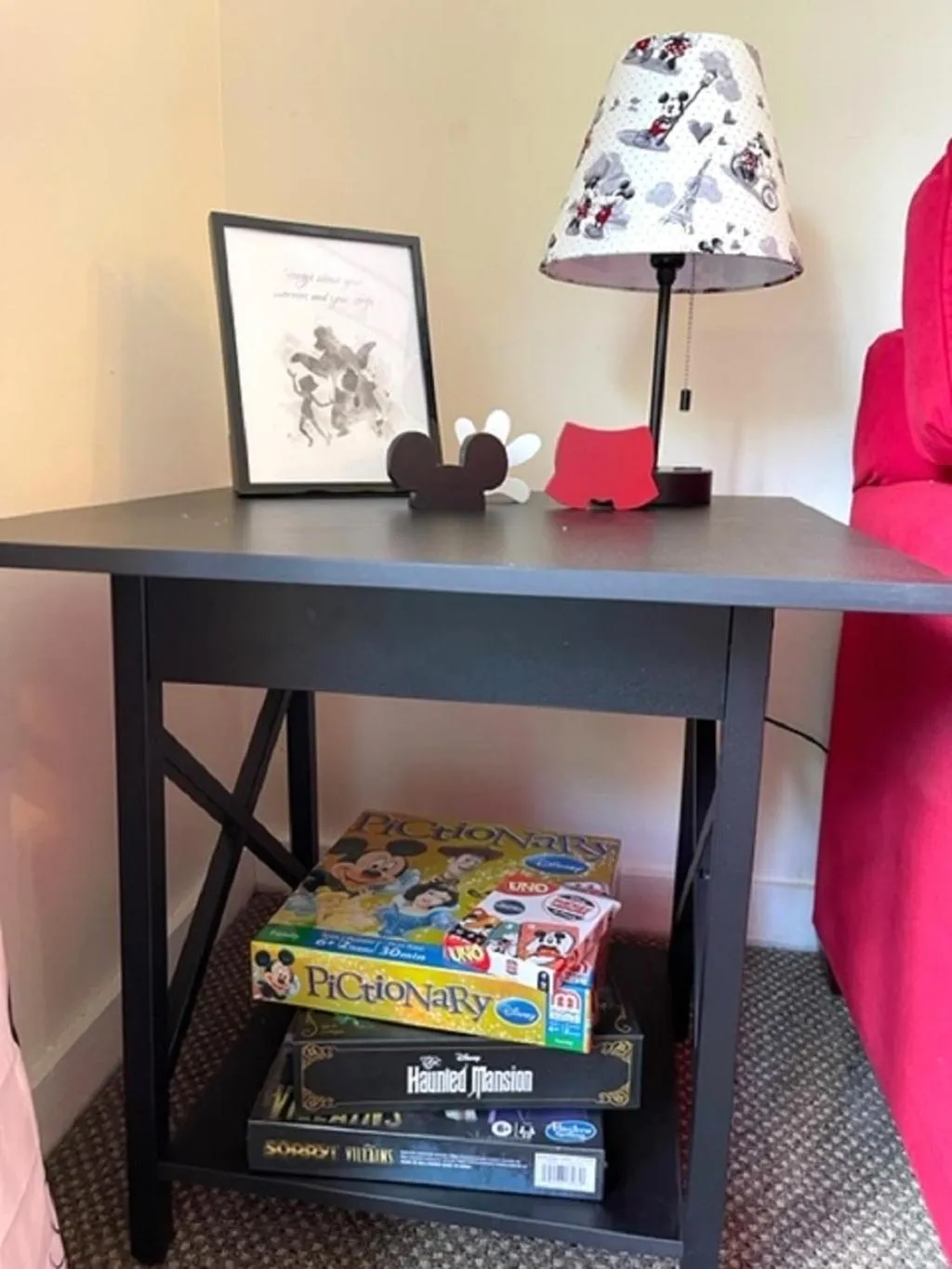 Seating area in Disney Magic at Jiminy Mountain