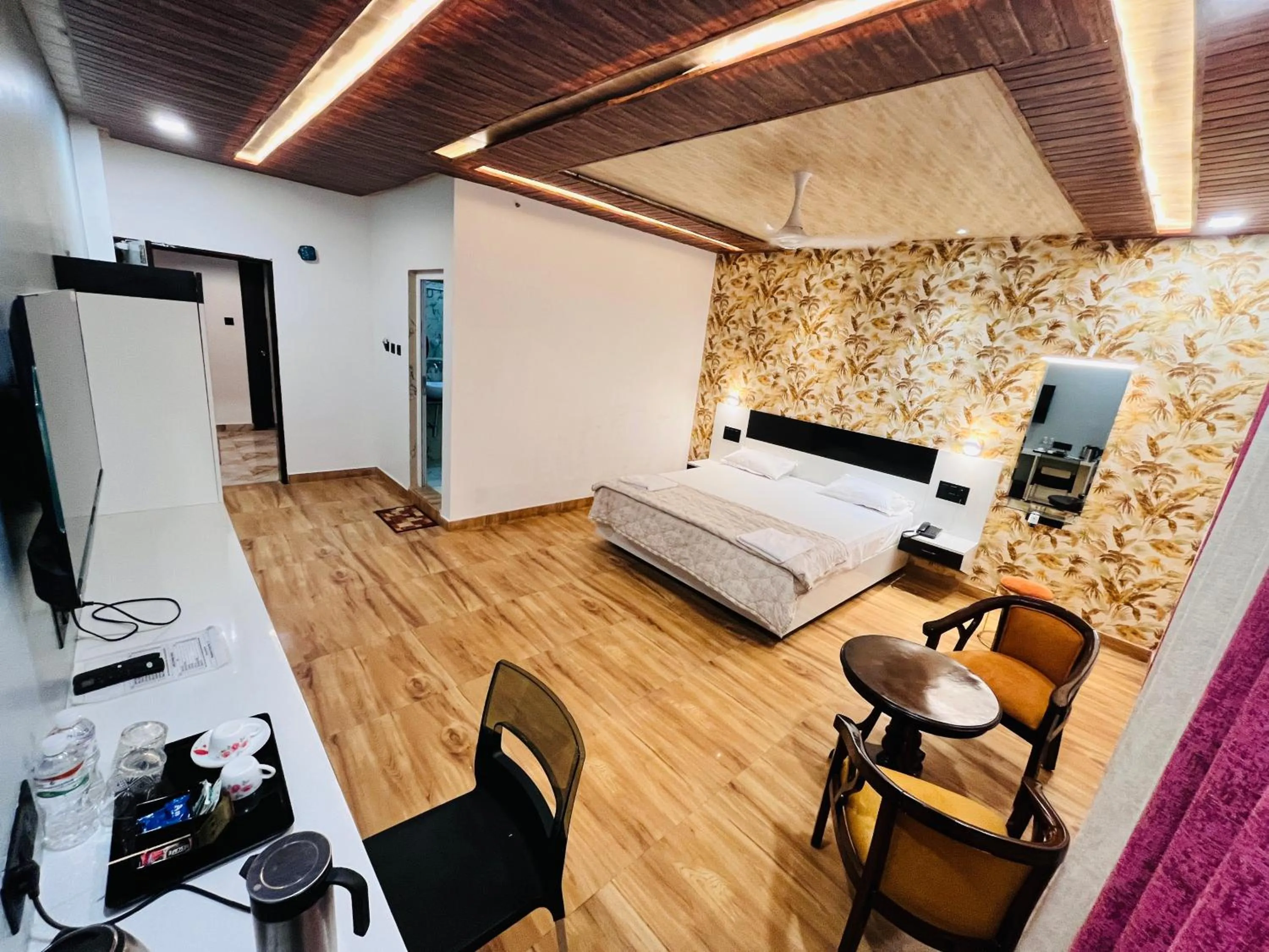 Photo of the whole room, Bed in Hotel Buddha Park near Sarnath, Varanasi