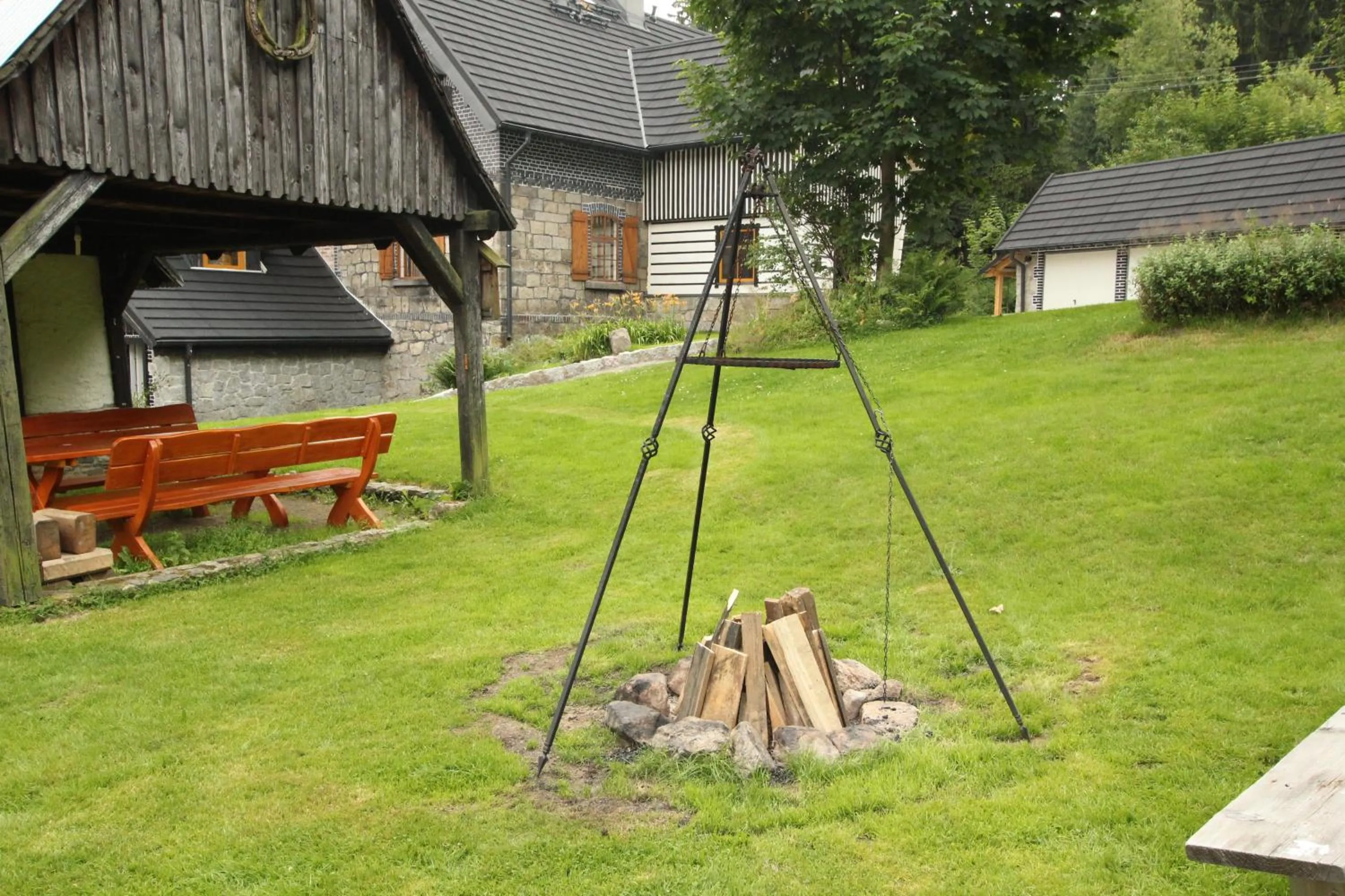 BBQ facilities in BORSZÓWKA Dom Nad Potokiem - Pensjonat