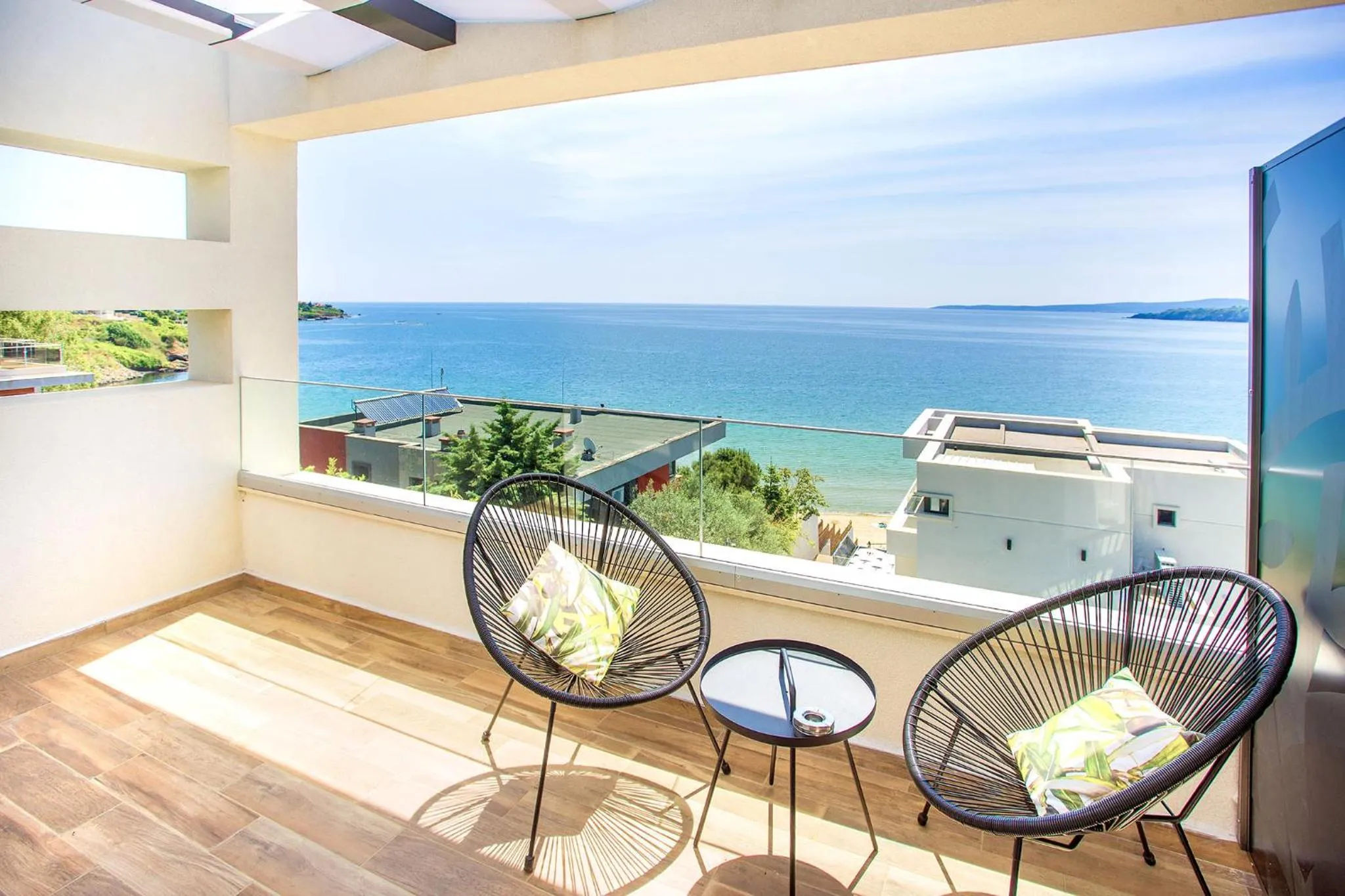 Patio in Olive Villas Beach Hotel