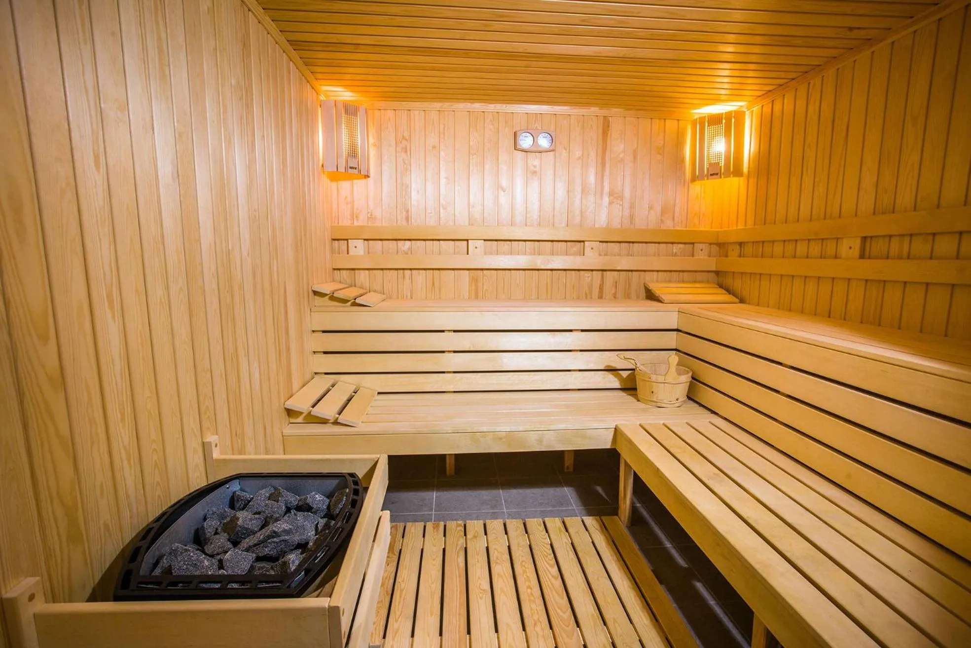 Sauna in Olive Villas Beach Hotel