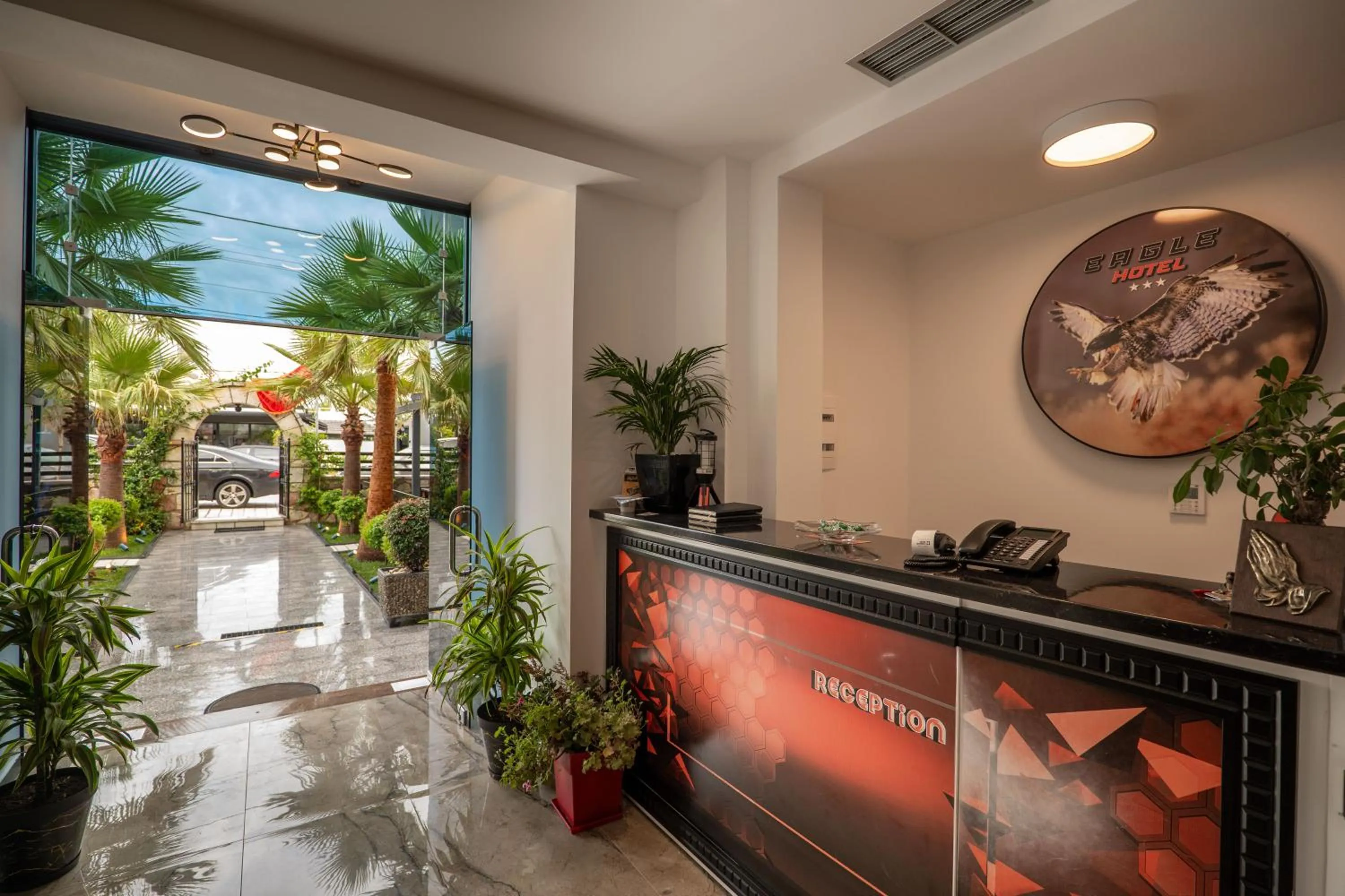 Lobby or reception in Hotel Eagle