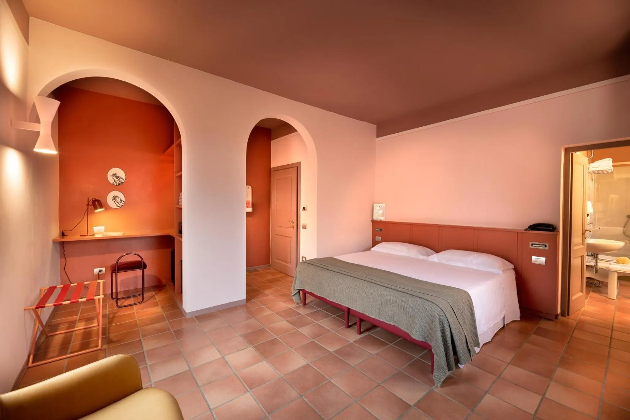 Bed in La Pensione di Vignamaggio