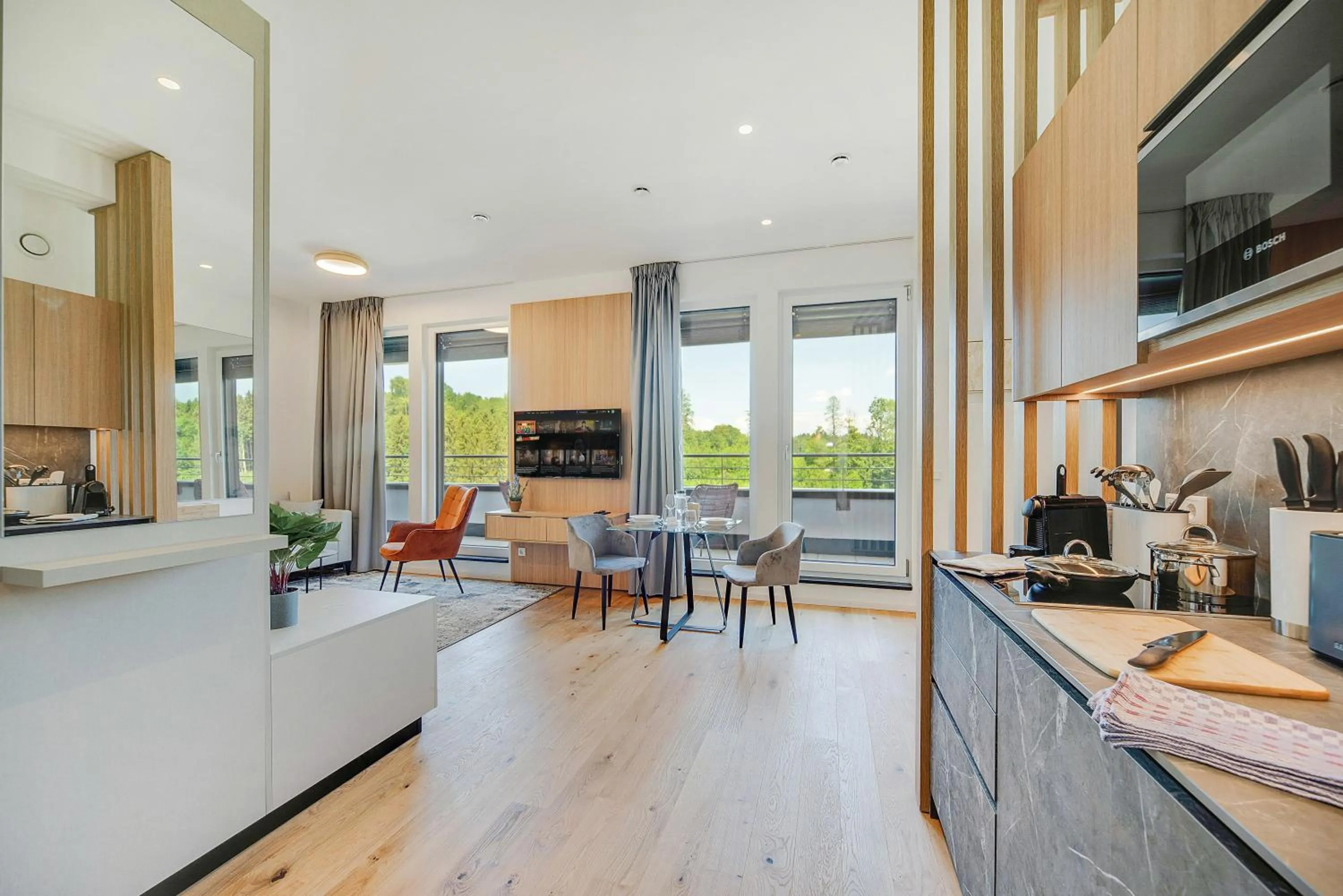 Kitchen or kitchenette in BRIGHT: Rosenheim Aicherpark