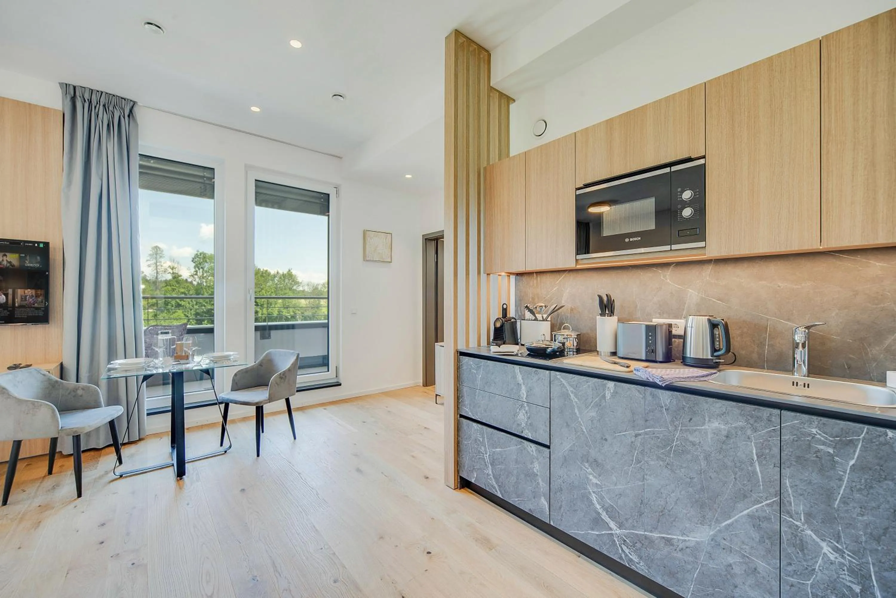 Kitchen or kitchenette in BRIGHT: Rosenheim Aicherpark