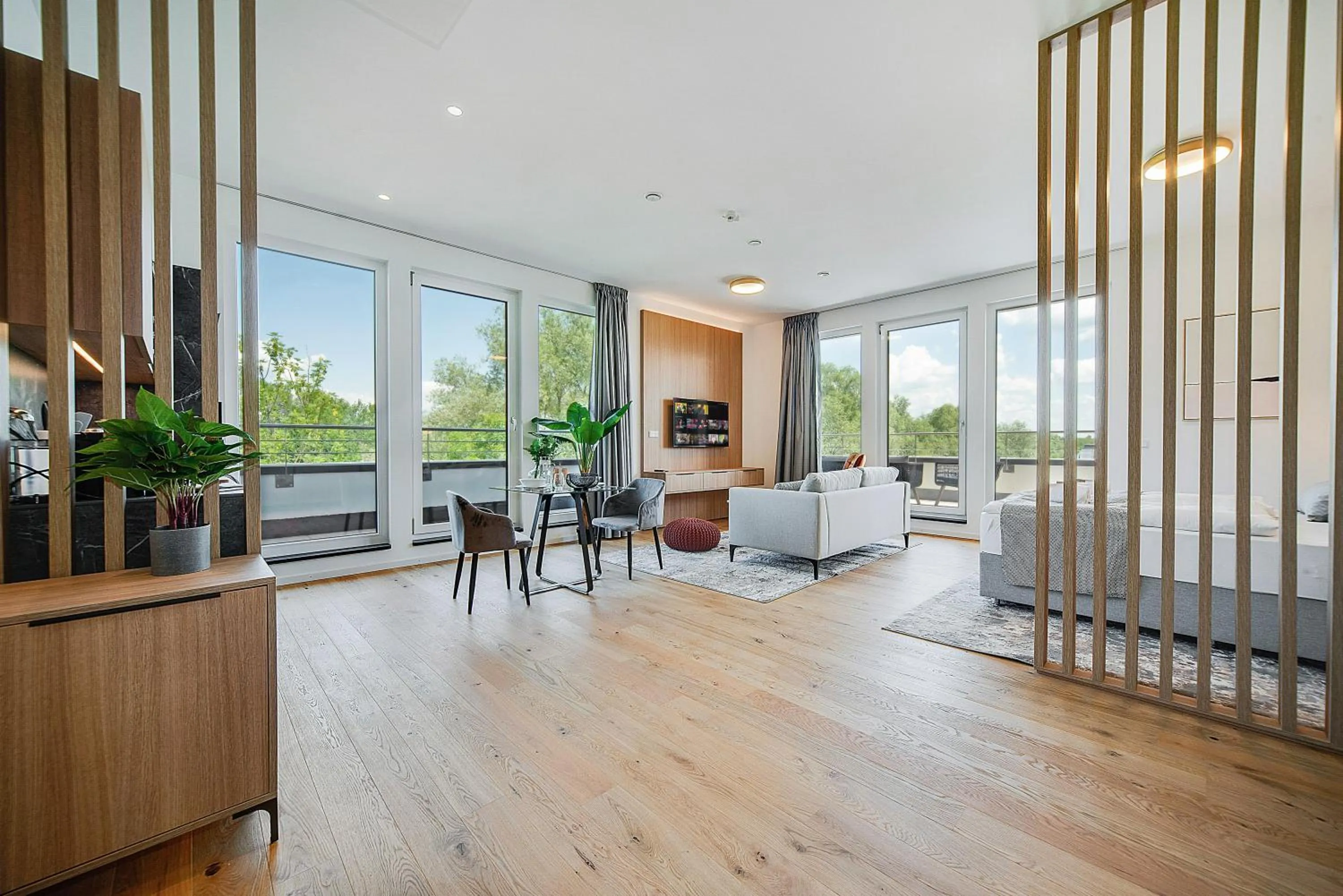 Living room in BRIGHT: Rosenheim Aicherpark