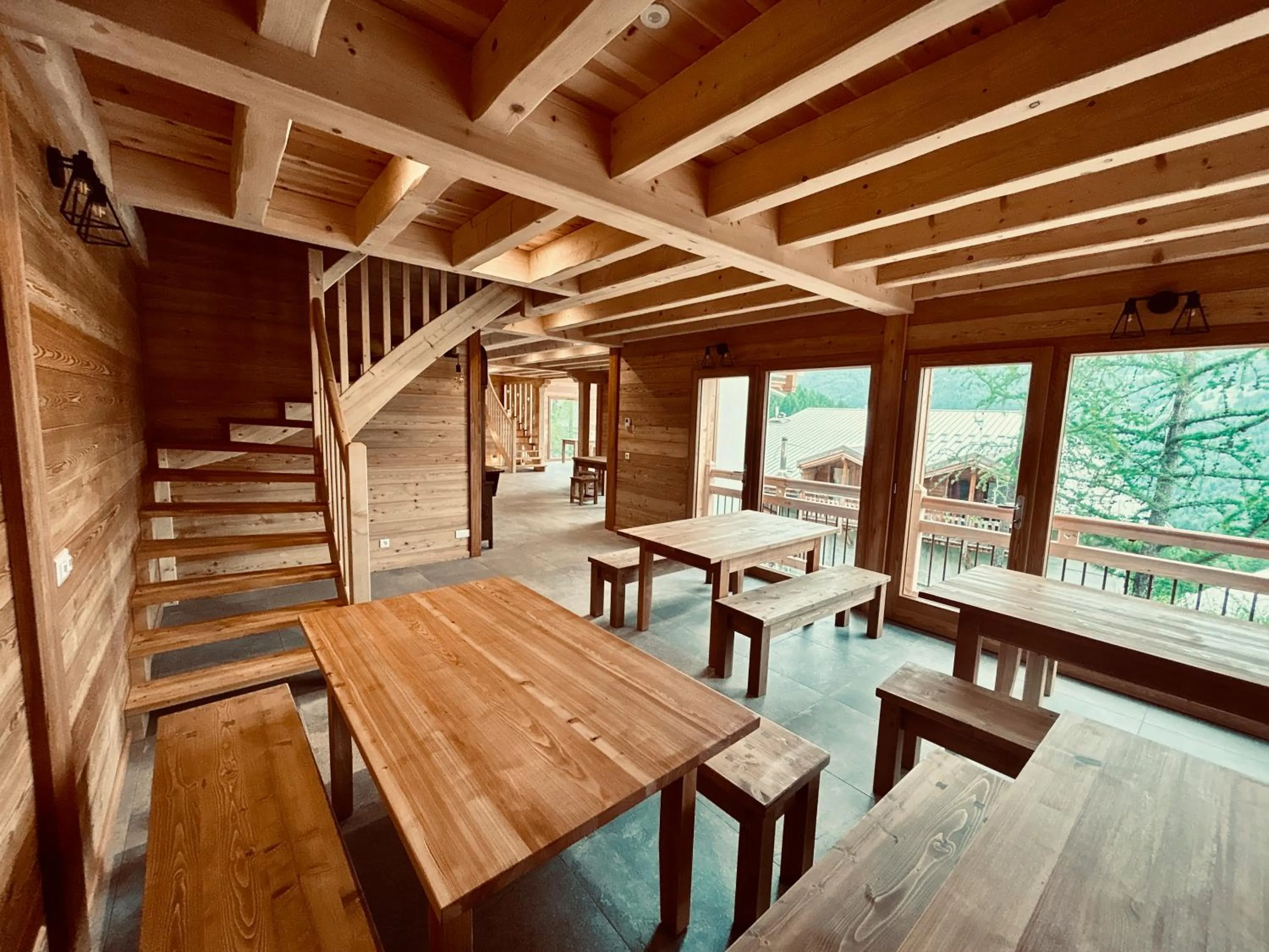 Breakfast in Gîte Chalet La Vie Sauvage