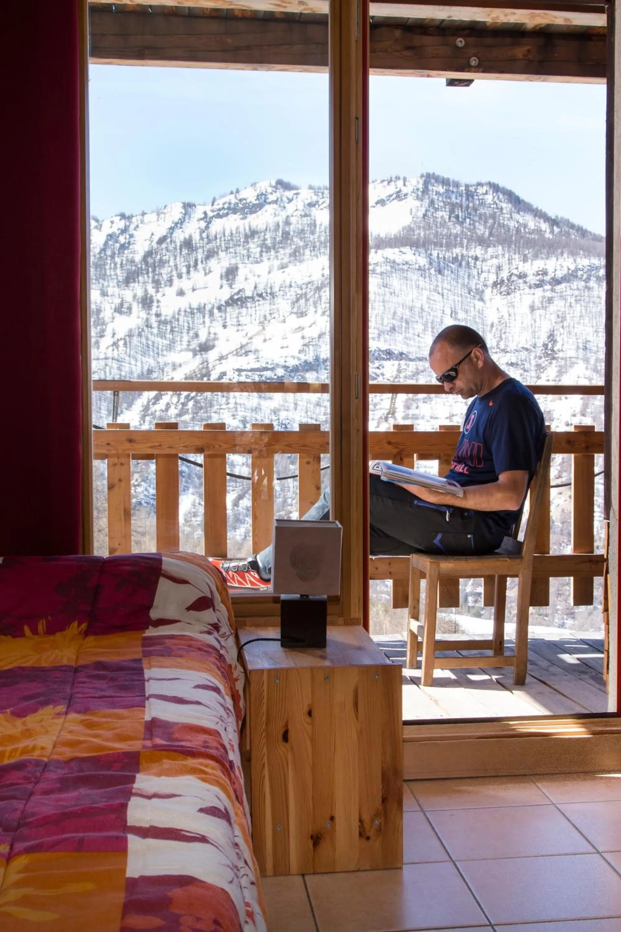 Mountain view in Gîte Chalet La Vie Sauvage