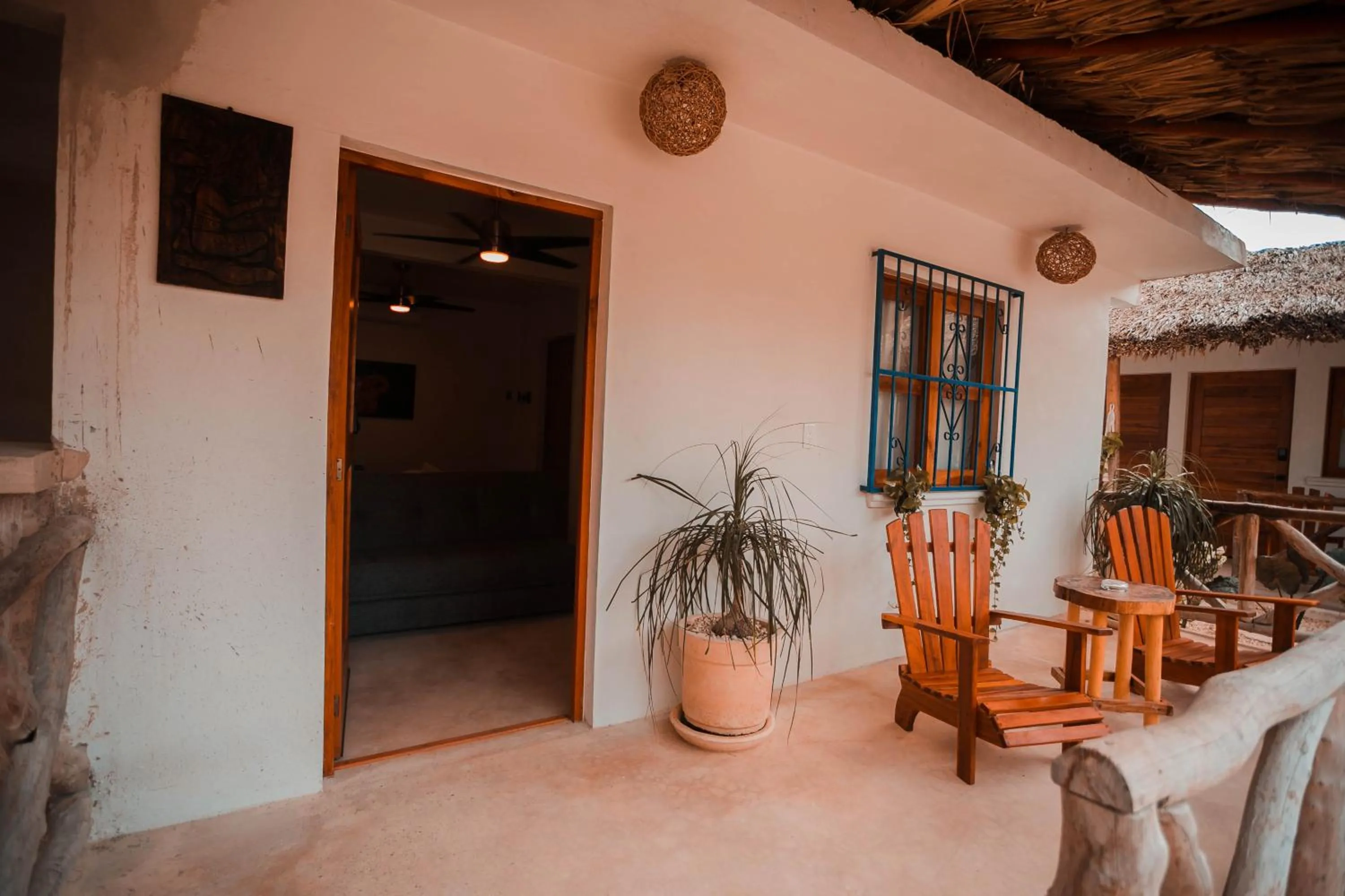 Seating area in Villas Ixchel