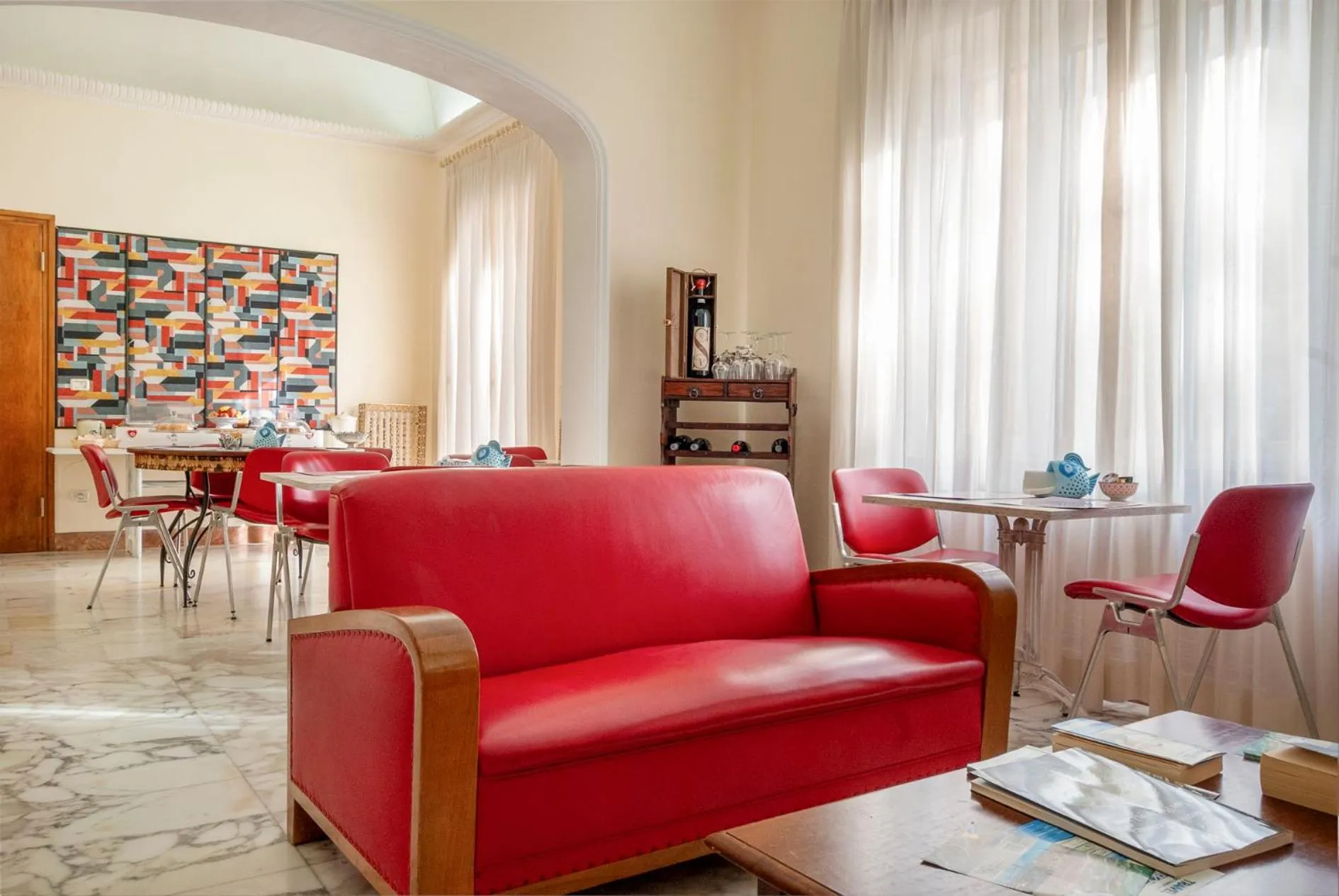 Communal lounge/ TV room in Aedes B&B Il Giardino dei Sogni