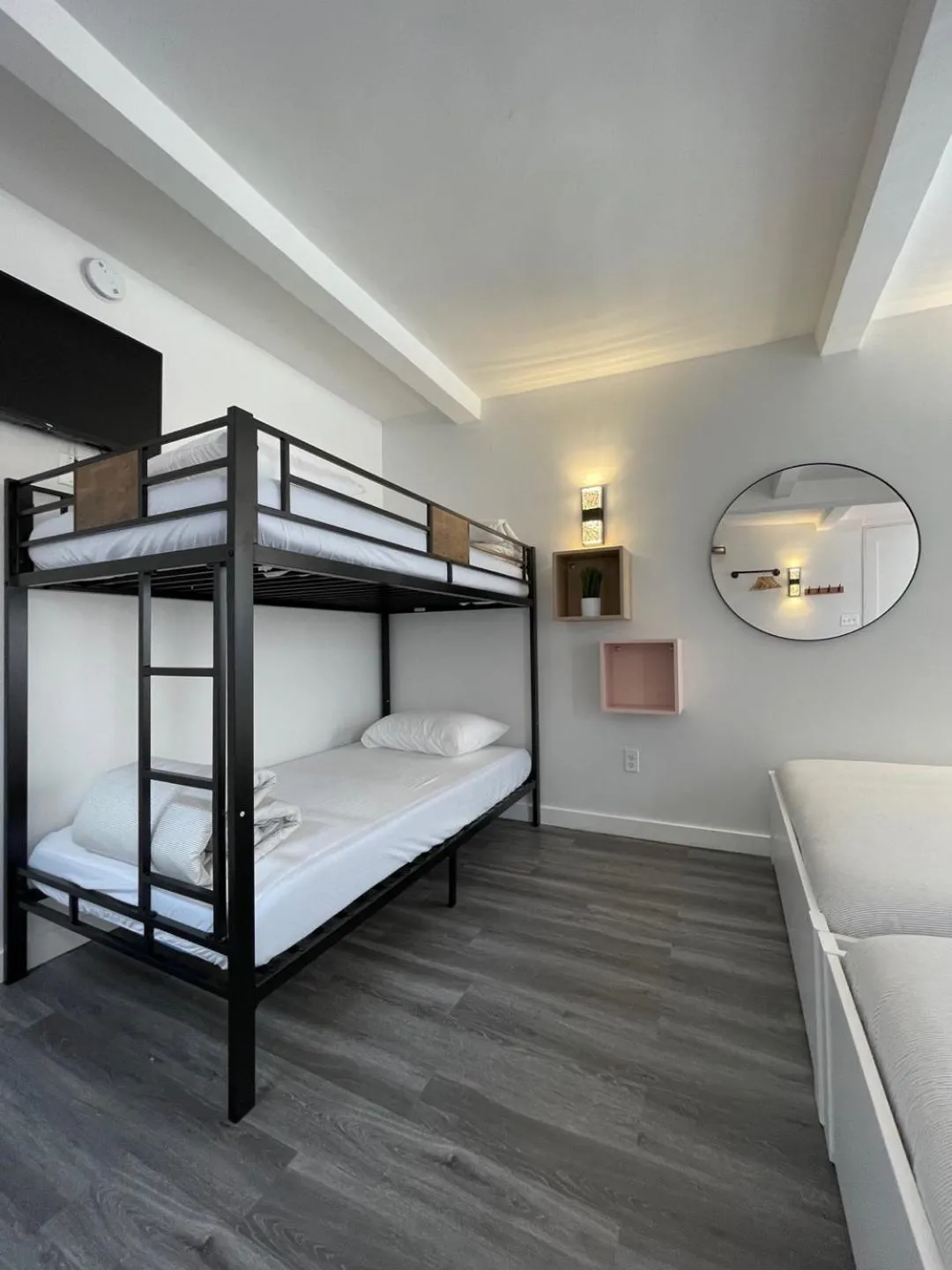 Bed in Hotel and the City, Rooftop City View