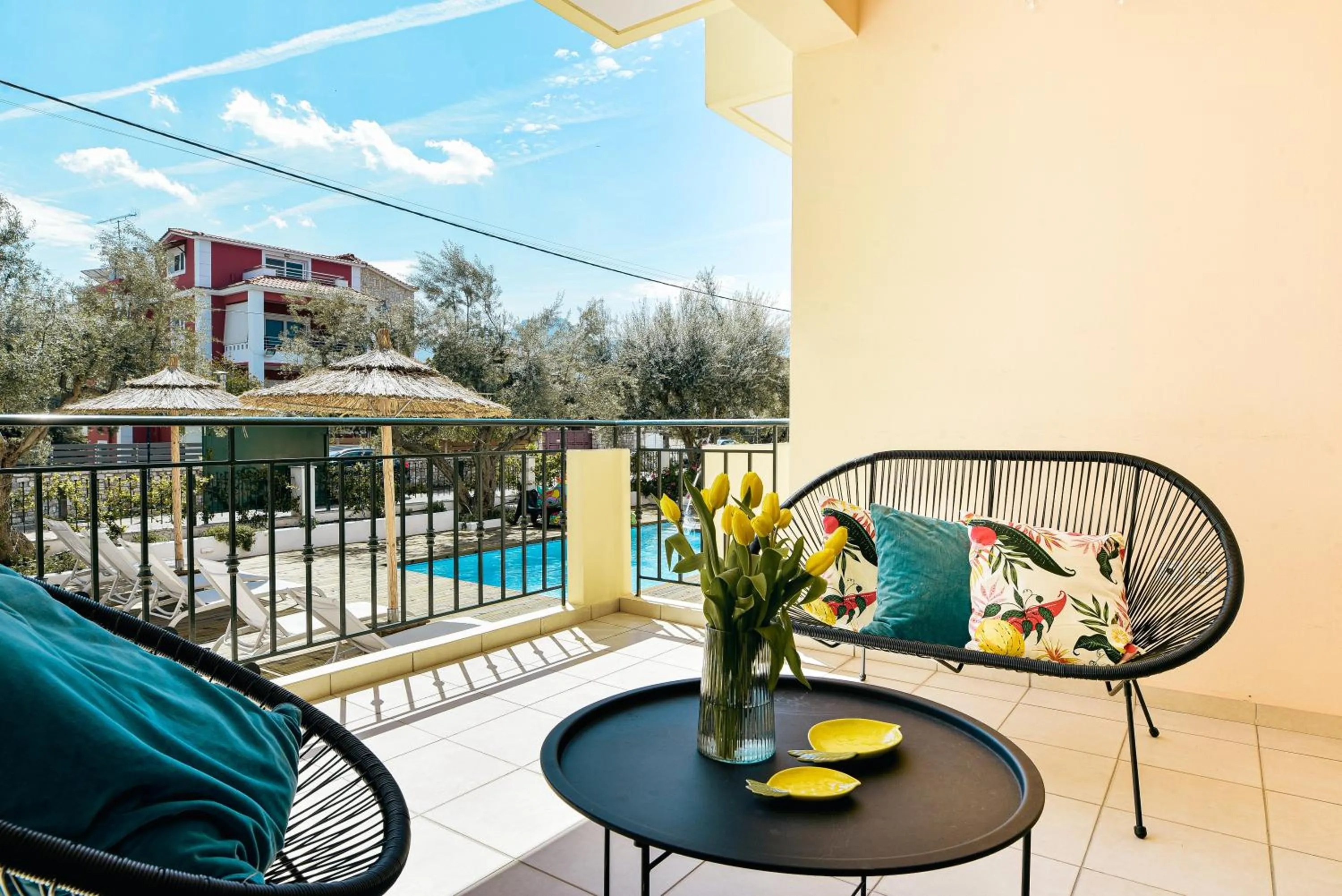 Balcony/Terrace in Oliva Holiday Homes