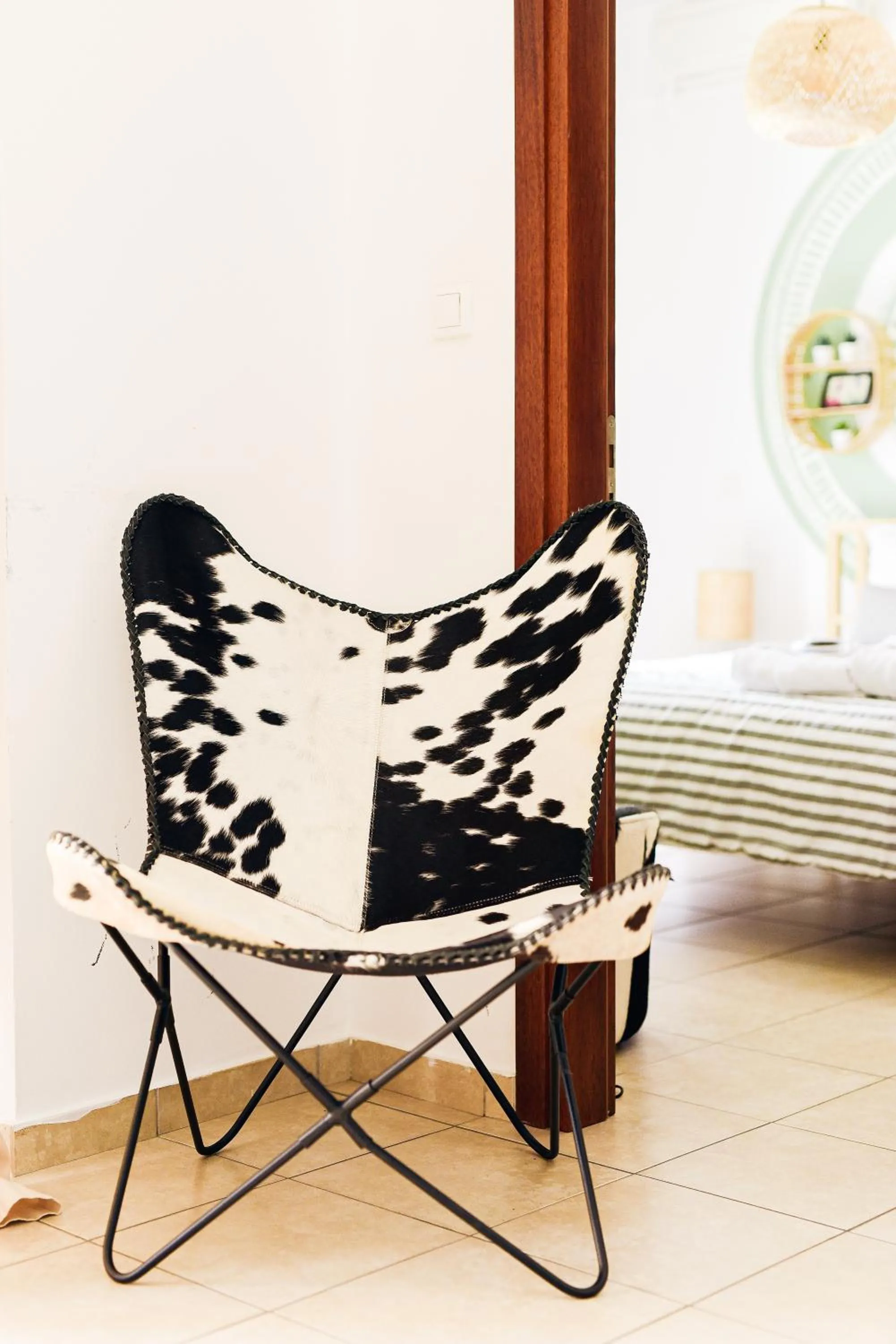 Seating area in Oliva Holiday Homes