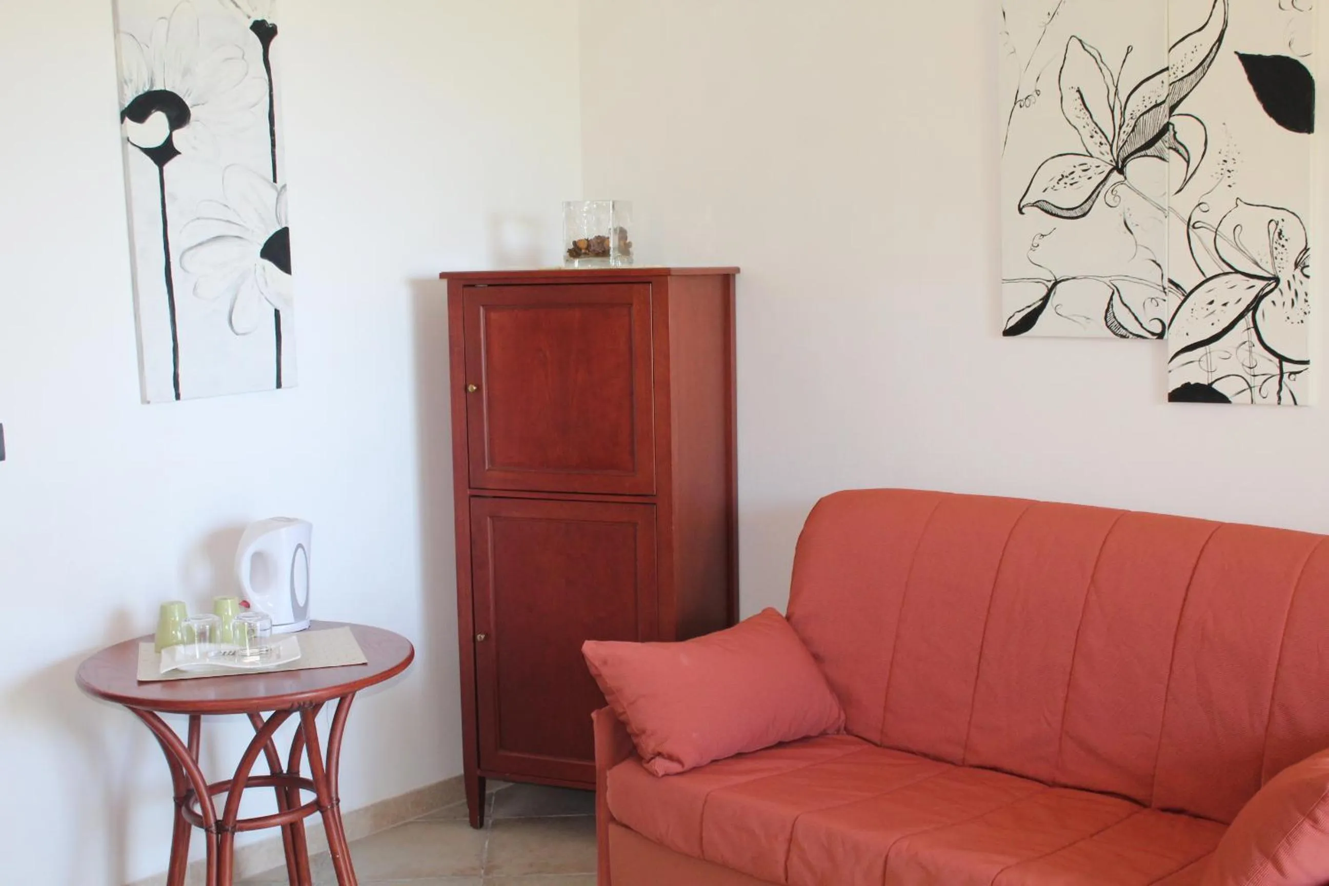Seating area in Albergo Villa Vittoria