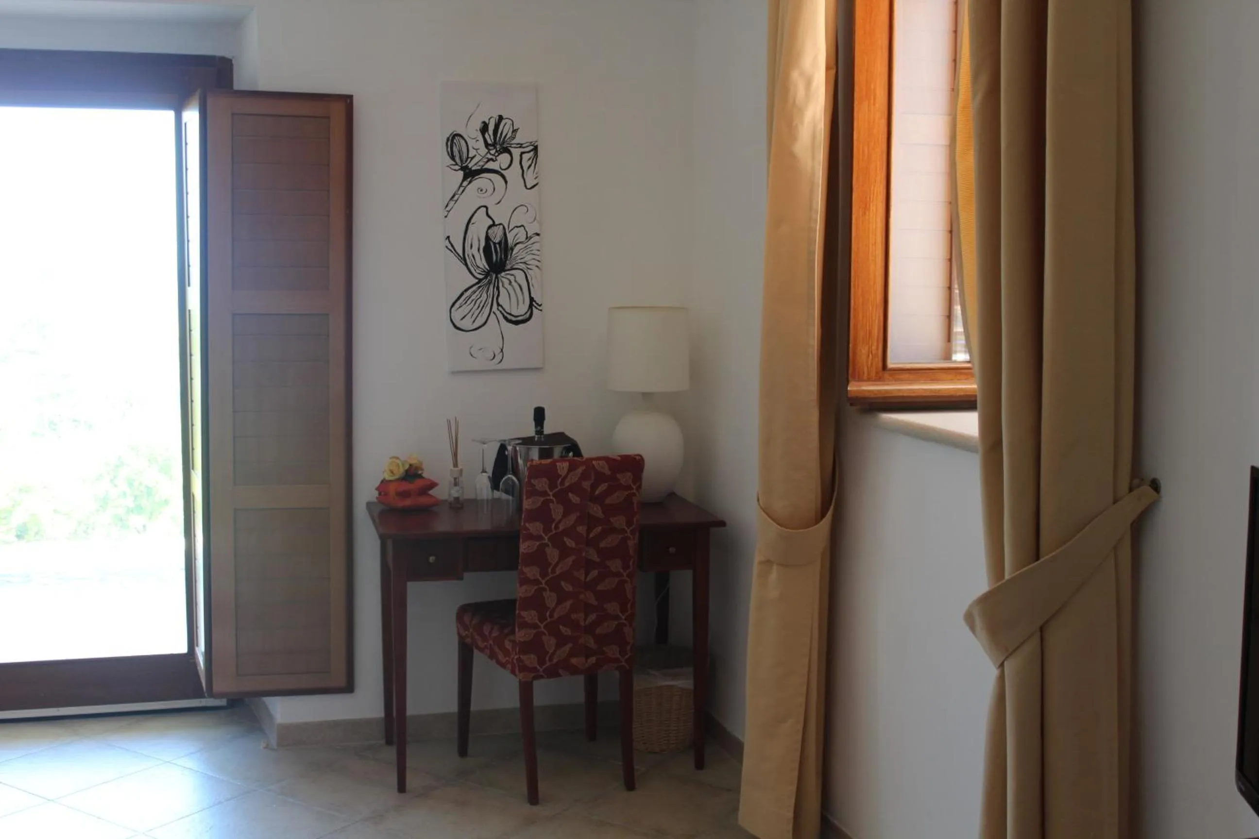 Seating area in Albergo Villa Vittoria