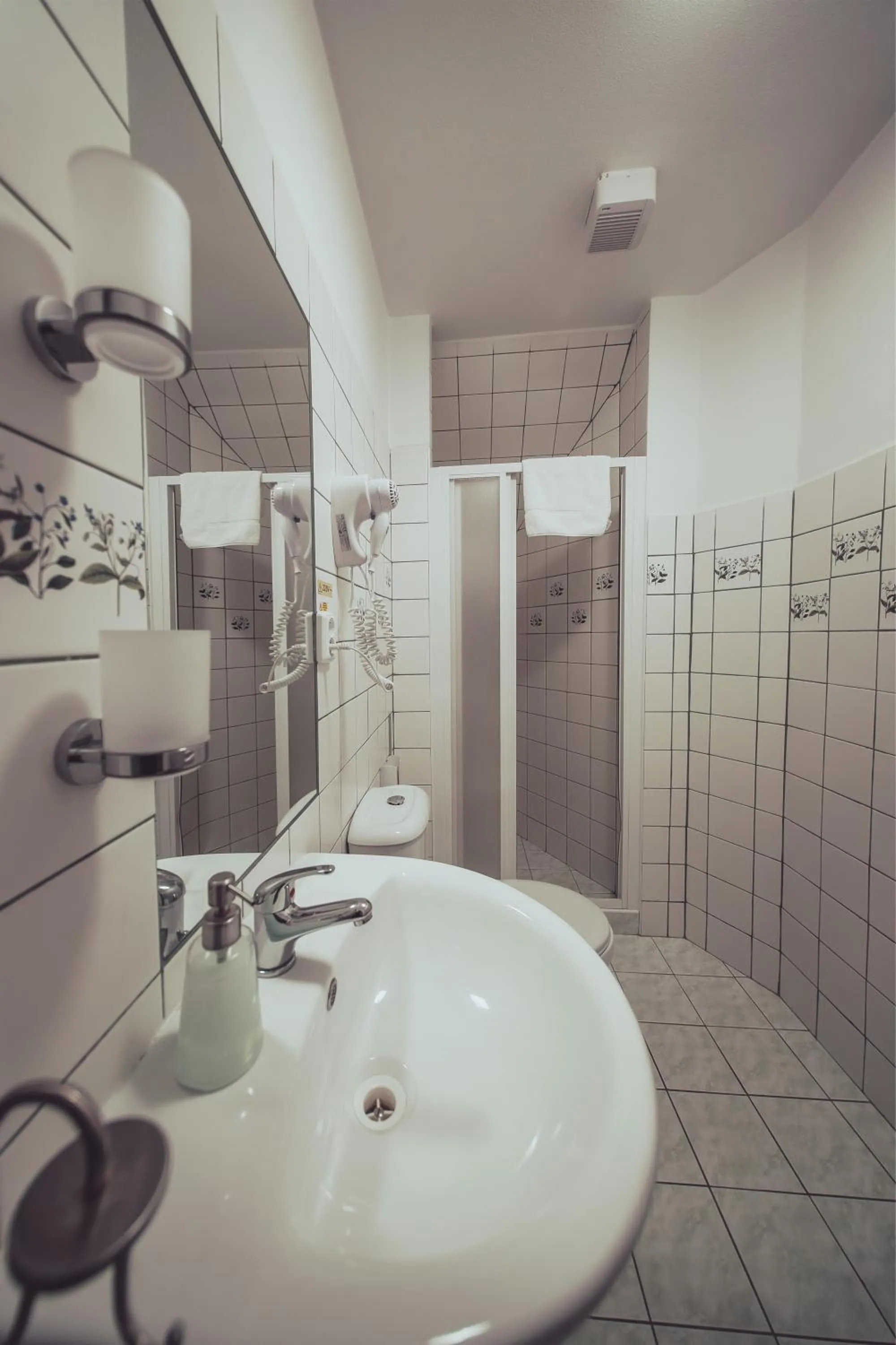 Shower in Hotel Hospodářský dvůr Bohuslavice