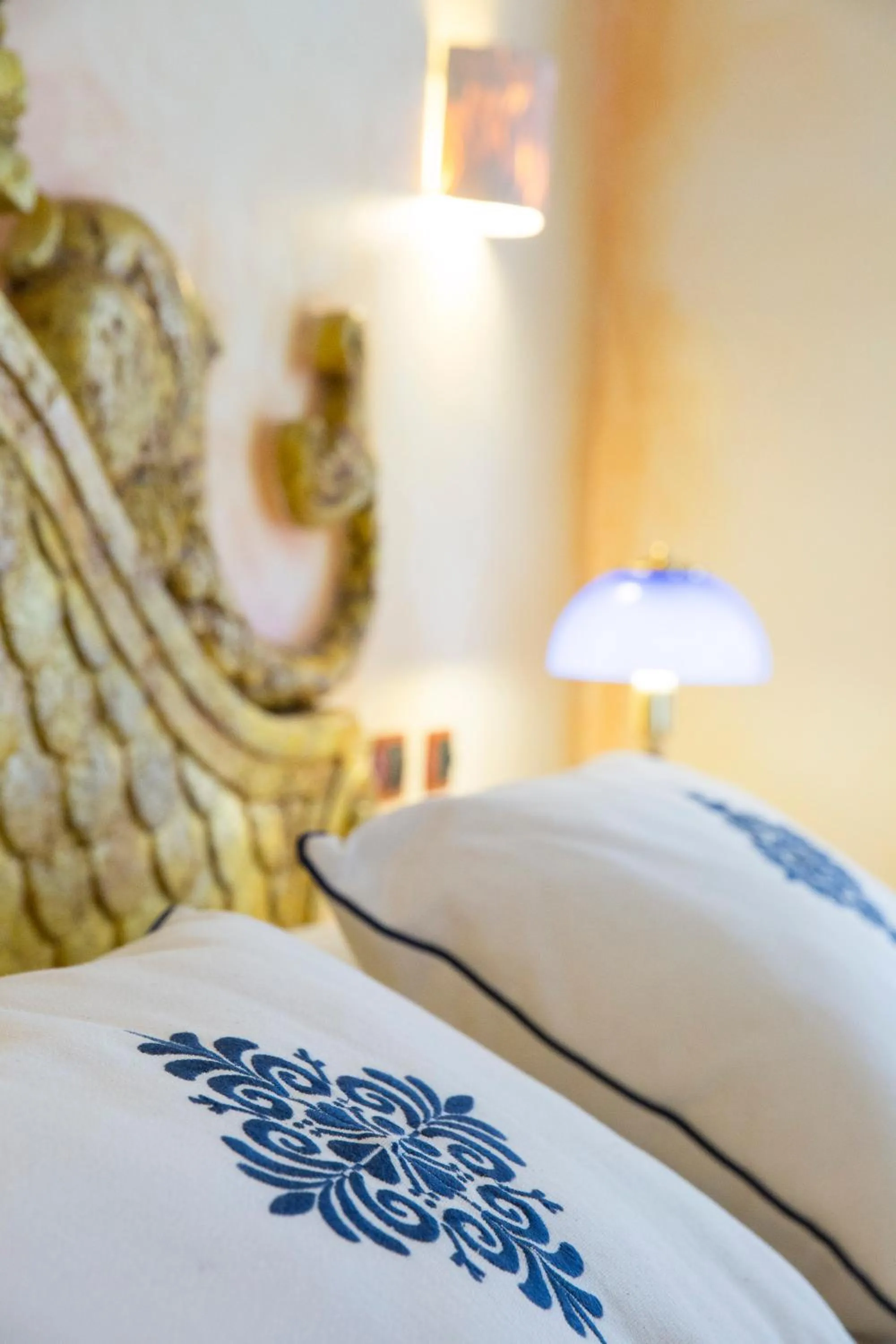 Bed in Hotel Poseidonia