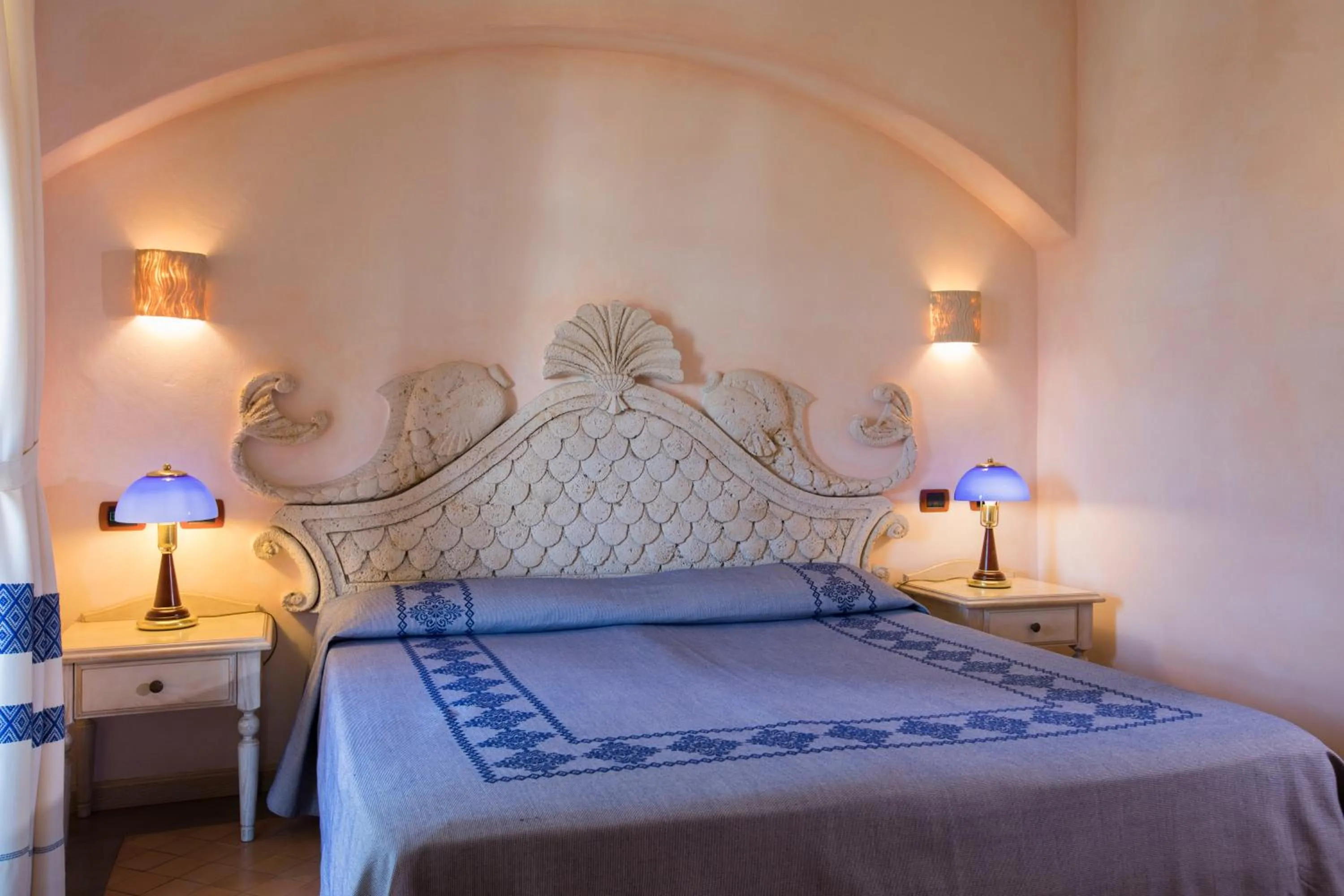 Bed in Hotel Poseidonia