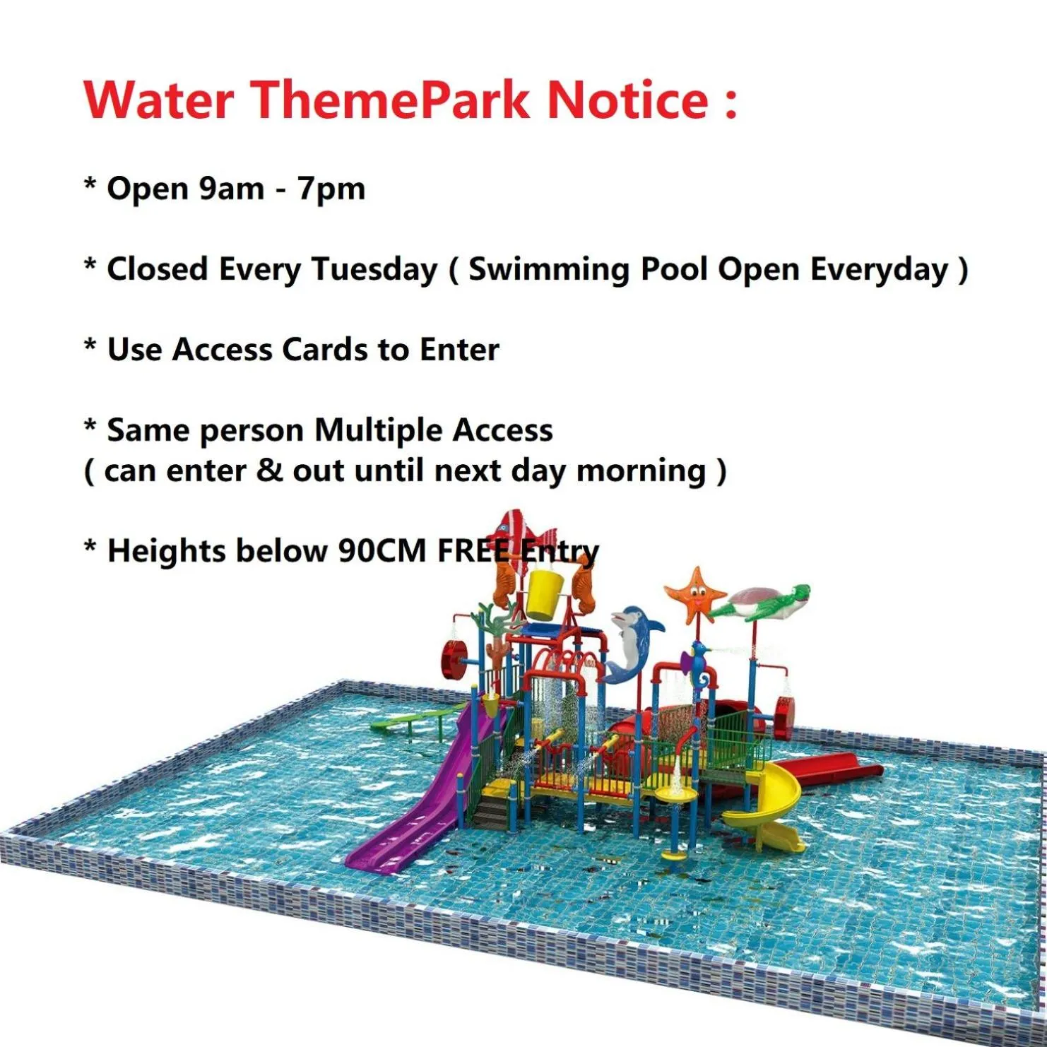 Natural landscape in FHS Water Themepark Resort Melaka Town City Tengah