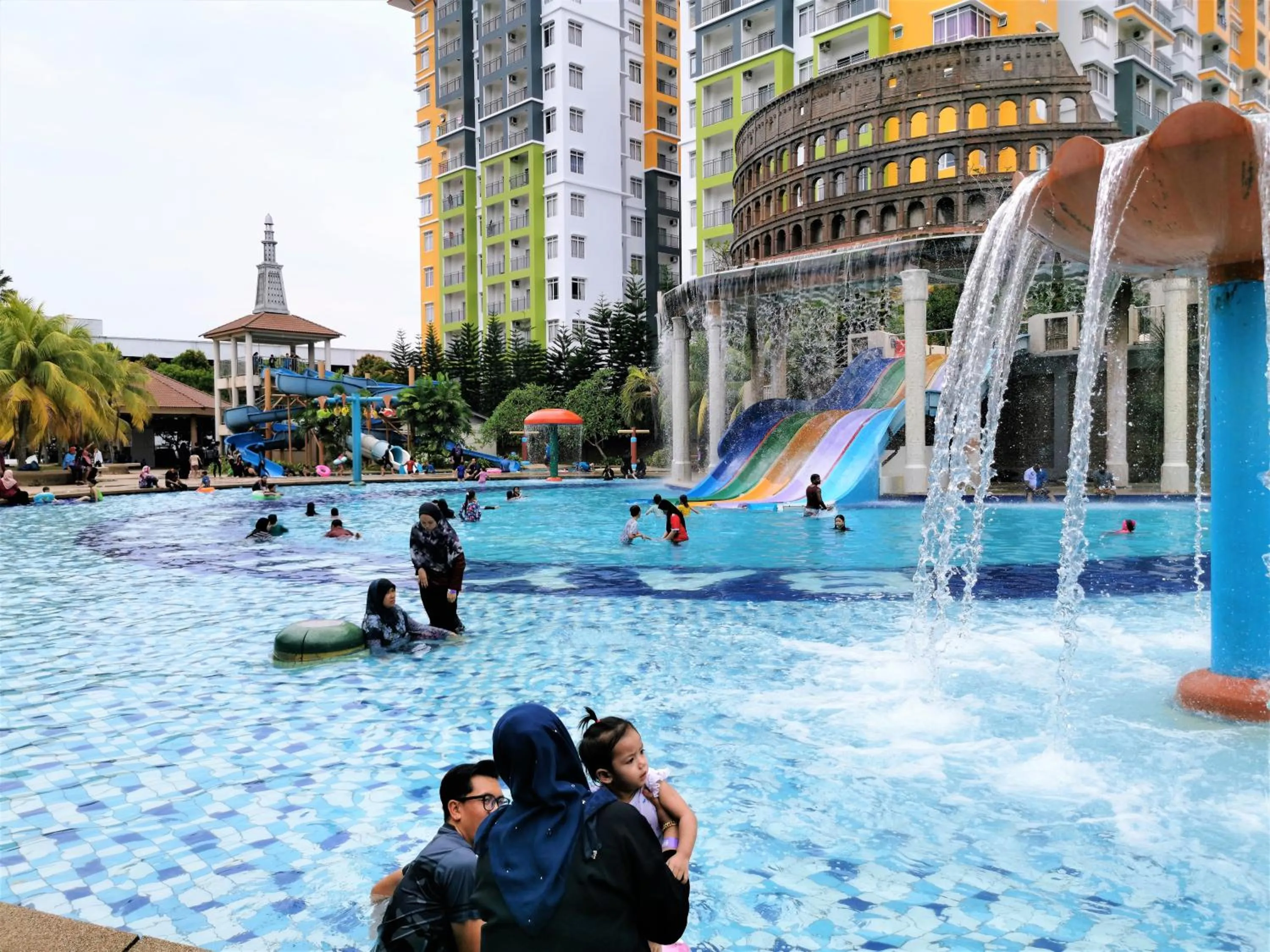 Property building in FHS Water Themepark Resort Melaka Town City Tengah
