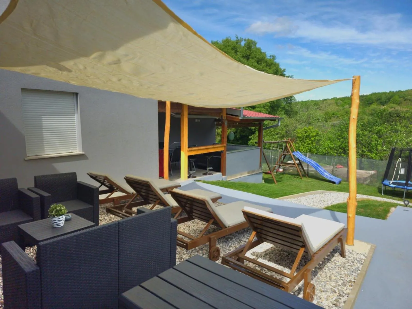 Natural landscape in apartman Goga with pool and jacuzzi