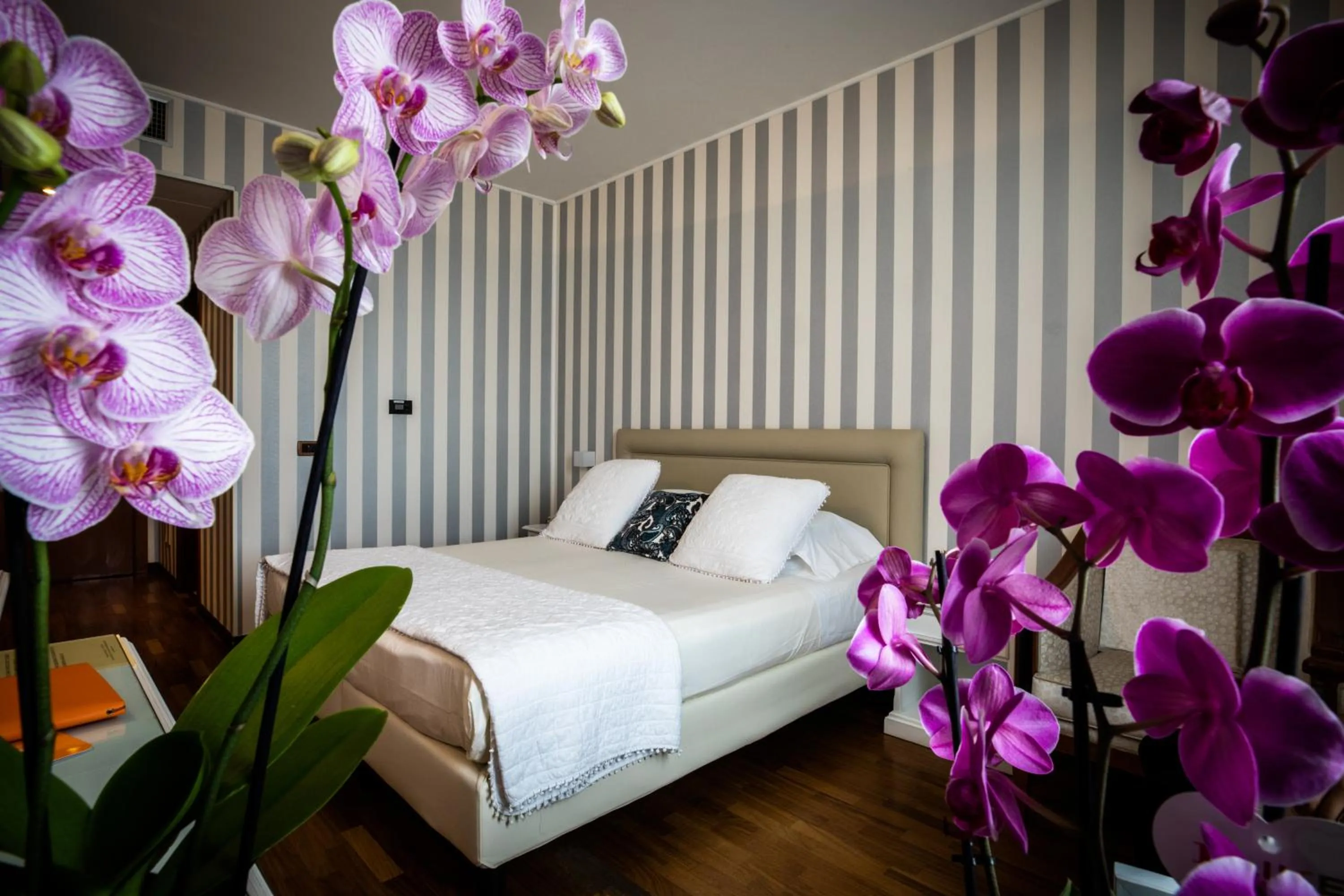 Bed in Hotel Palazzo Lovera