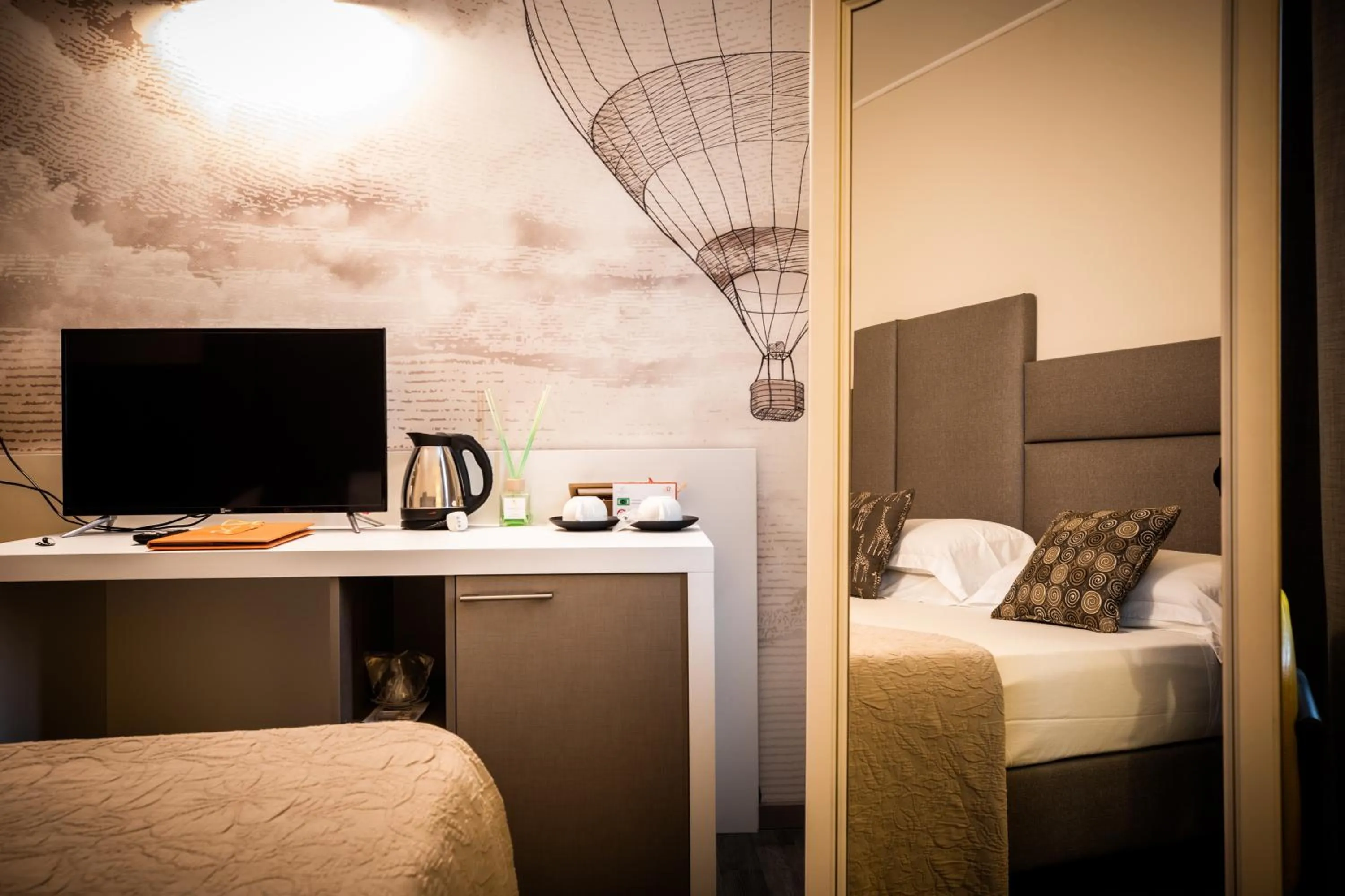 Bed in Hotel Palazzo Lovera