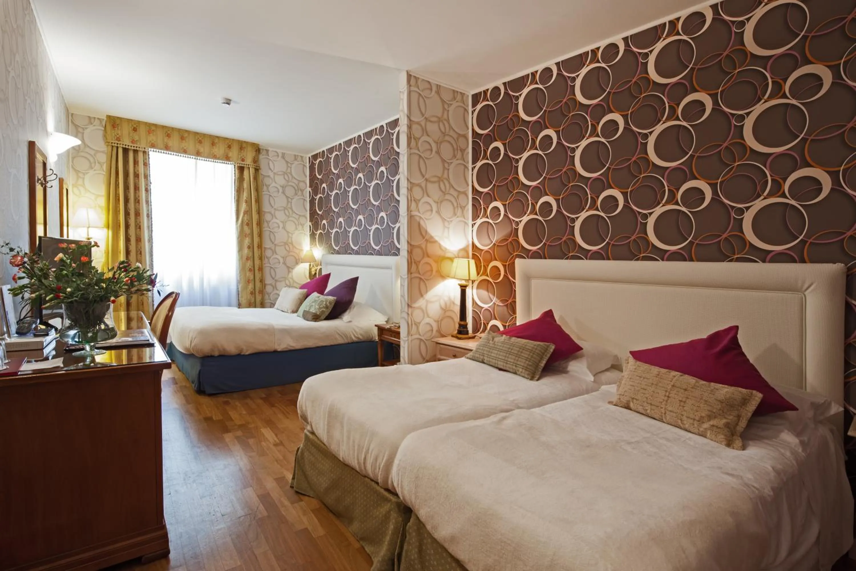 Bed in Hotel Palazzo Lovera