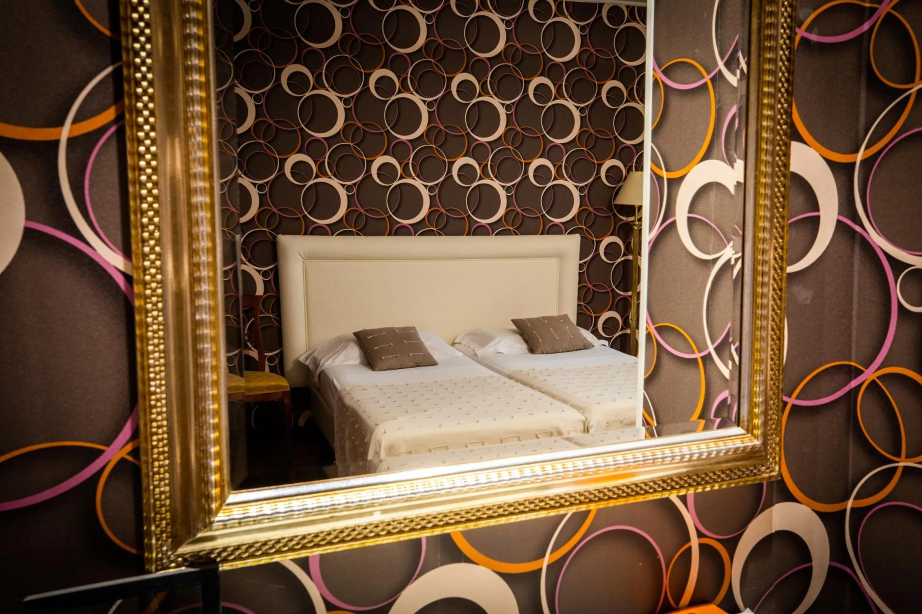 Bed in Hotel Palazzo Lovera