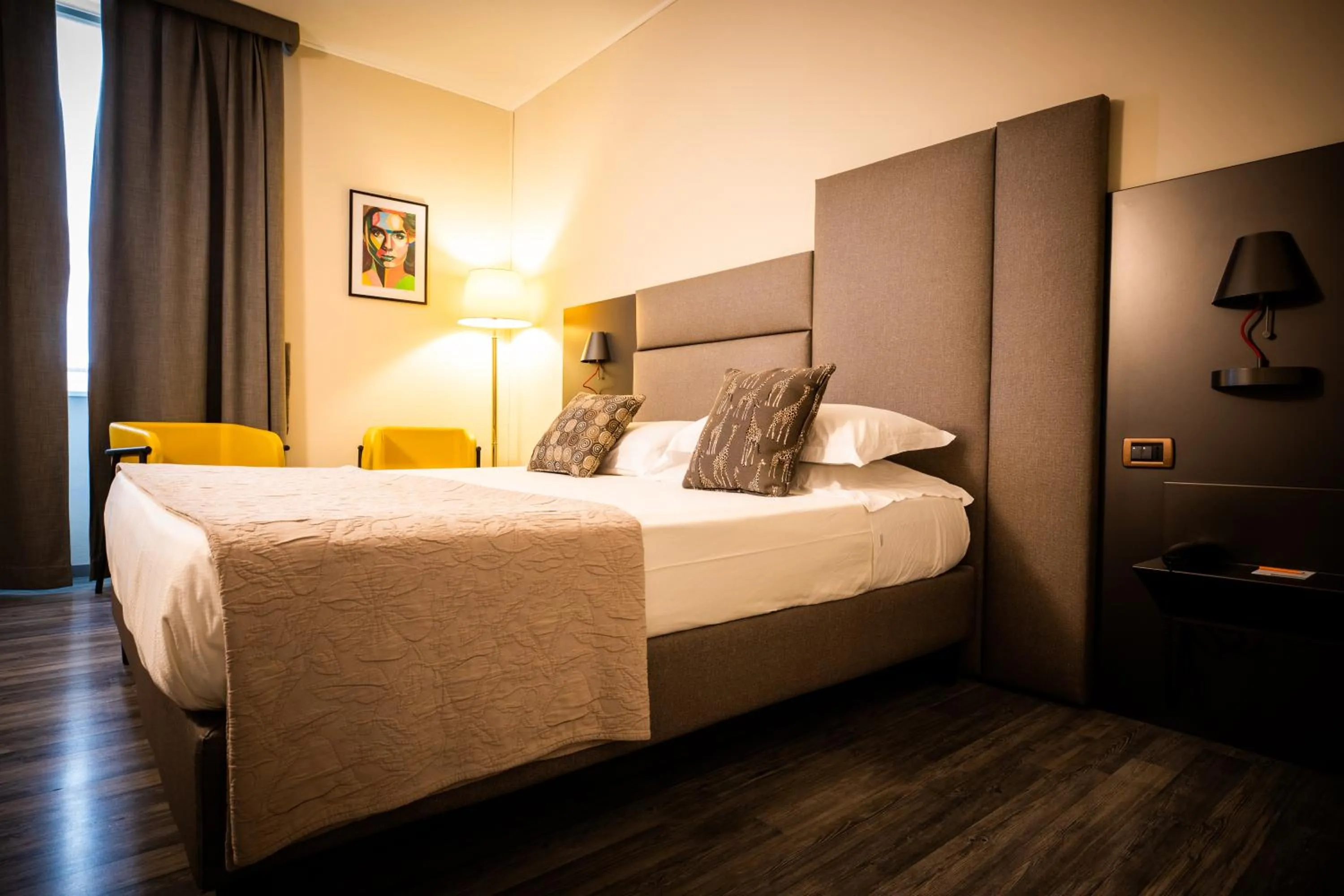 Bed in Hotel Palazzo Lovera