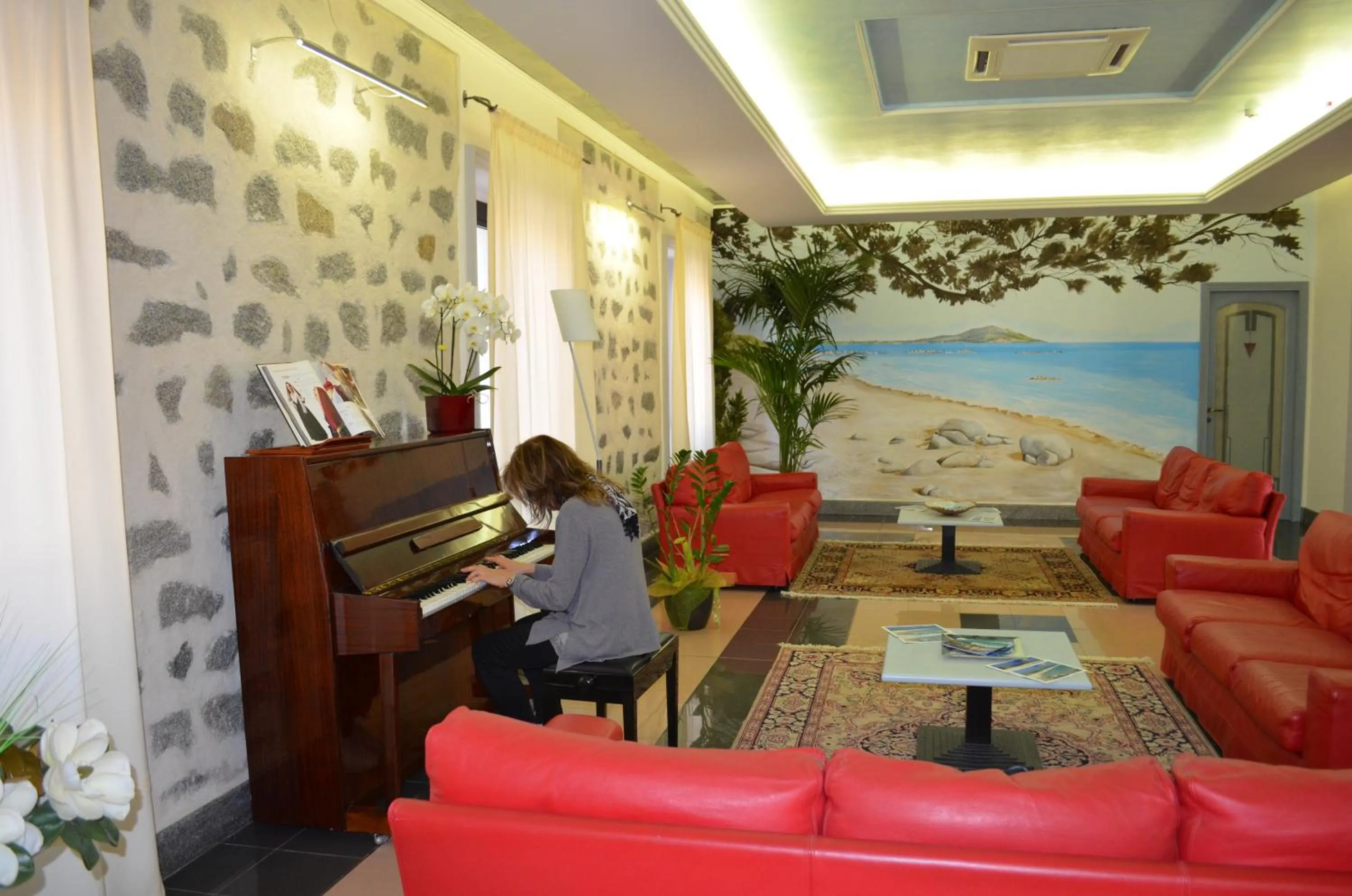 Lobby or reception in Hotel Orri