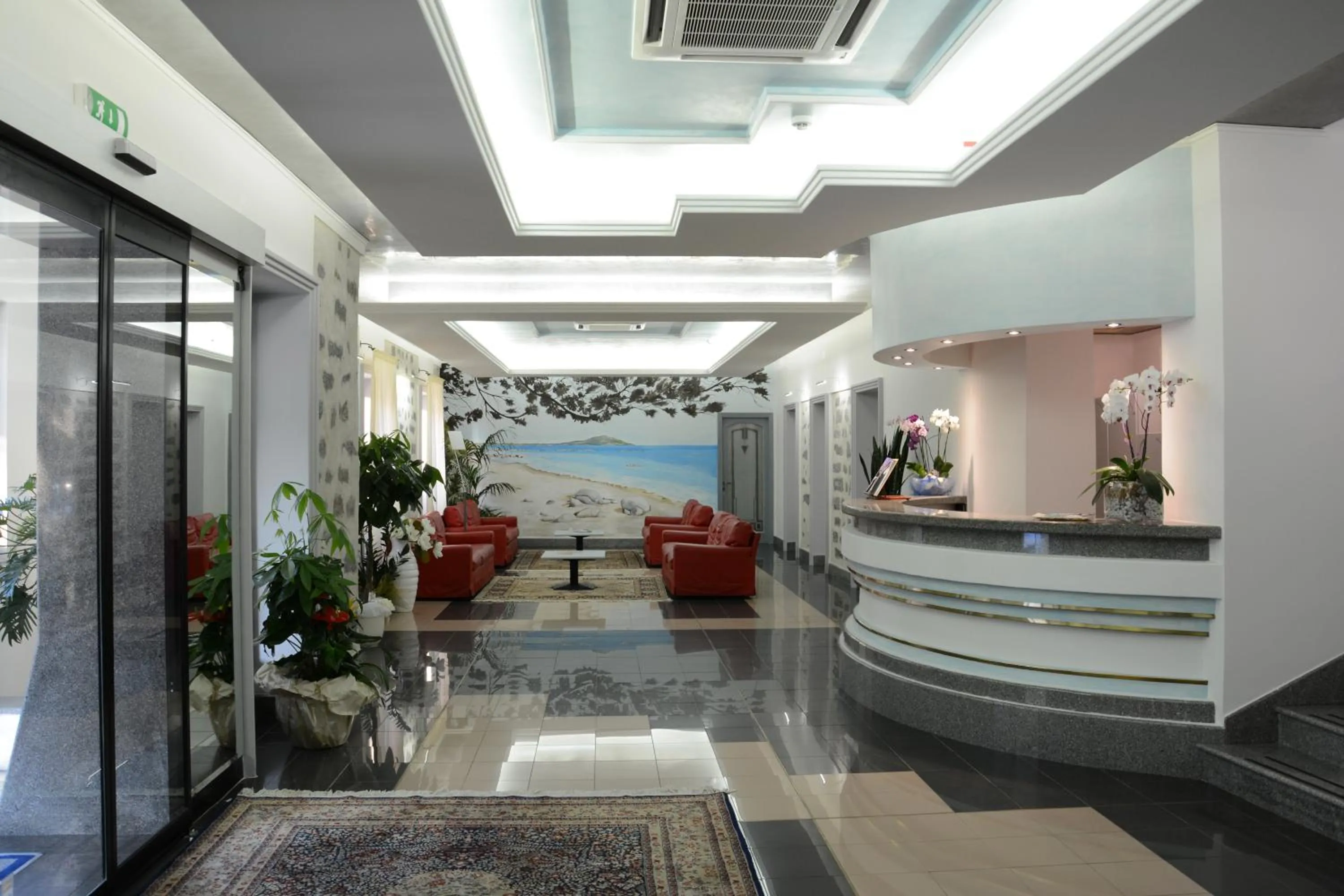 Lobby or reception in Hotel Orri
