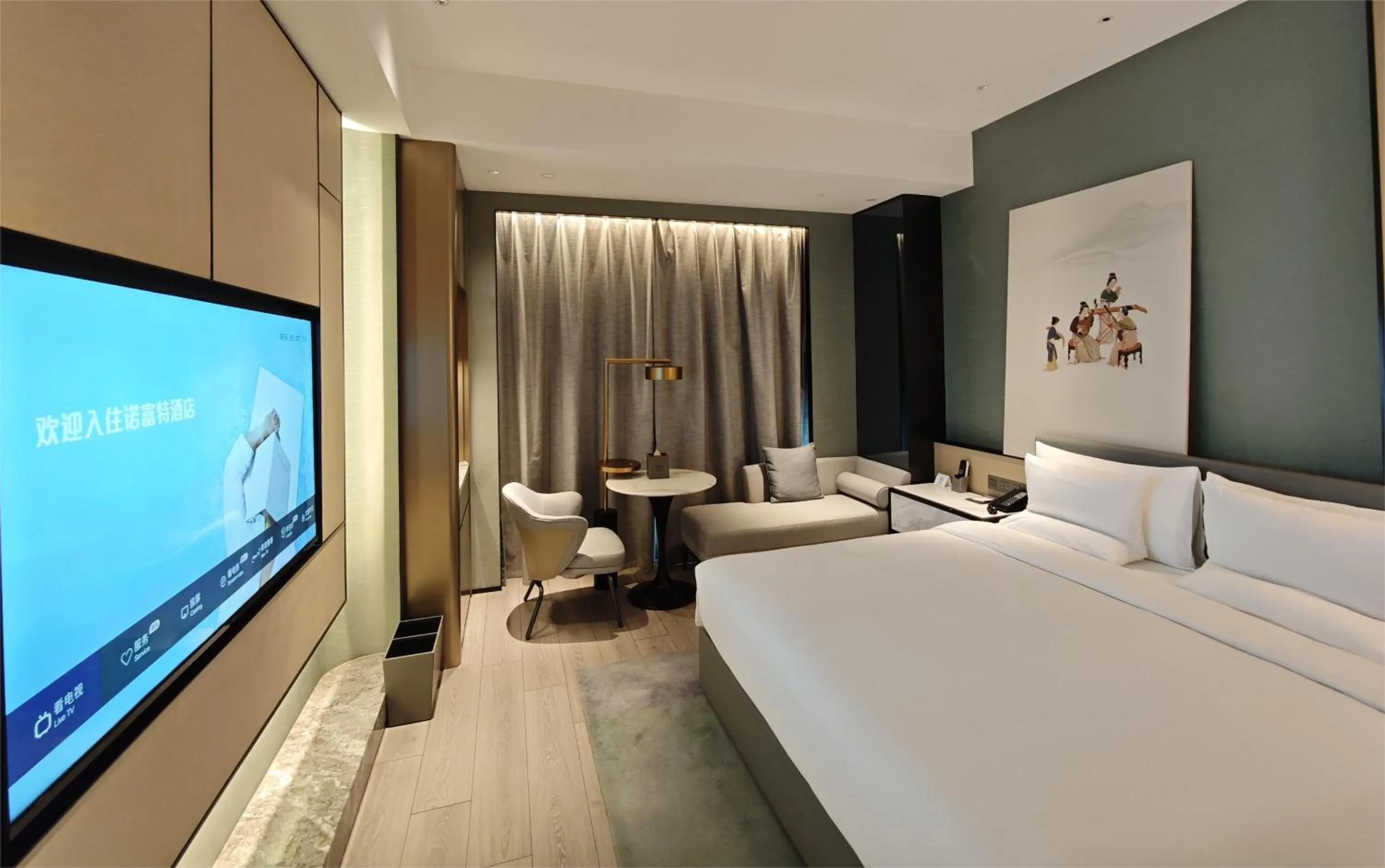 Photo of the whole room, Bed in Novotel Shanghai Caohejing