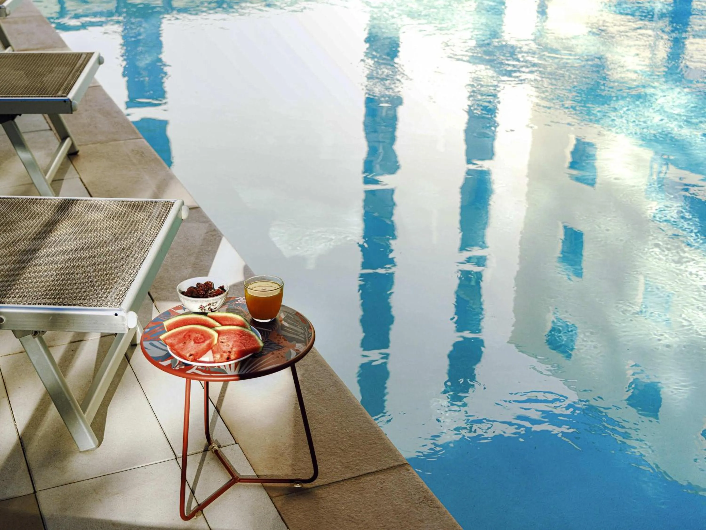 Pool view in ibis Styles La Rochelle Centre Gare