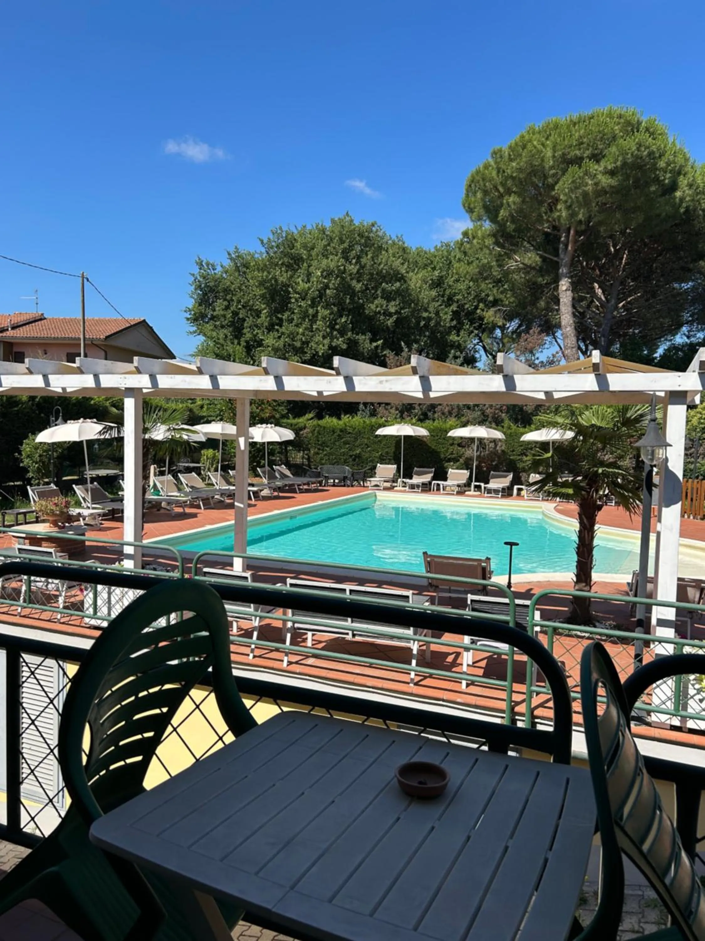 Pool view in Hotel Duca Della Corgna
