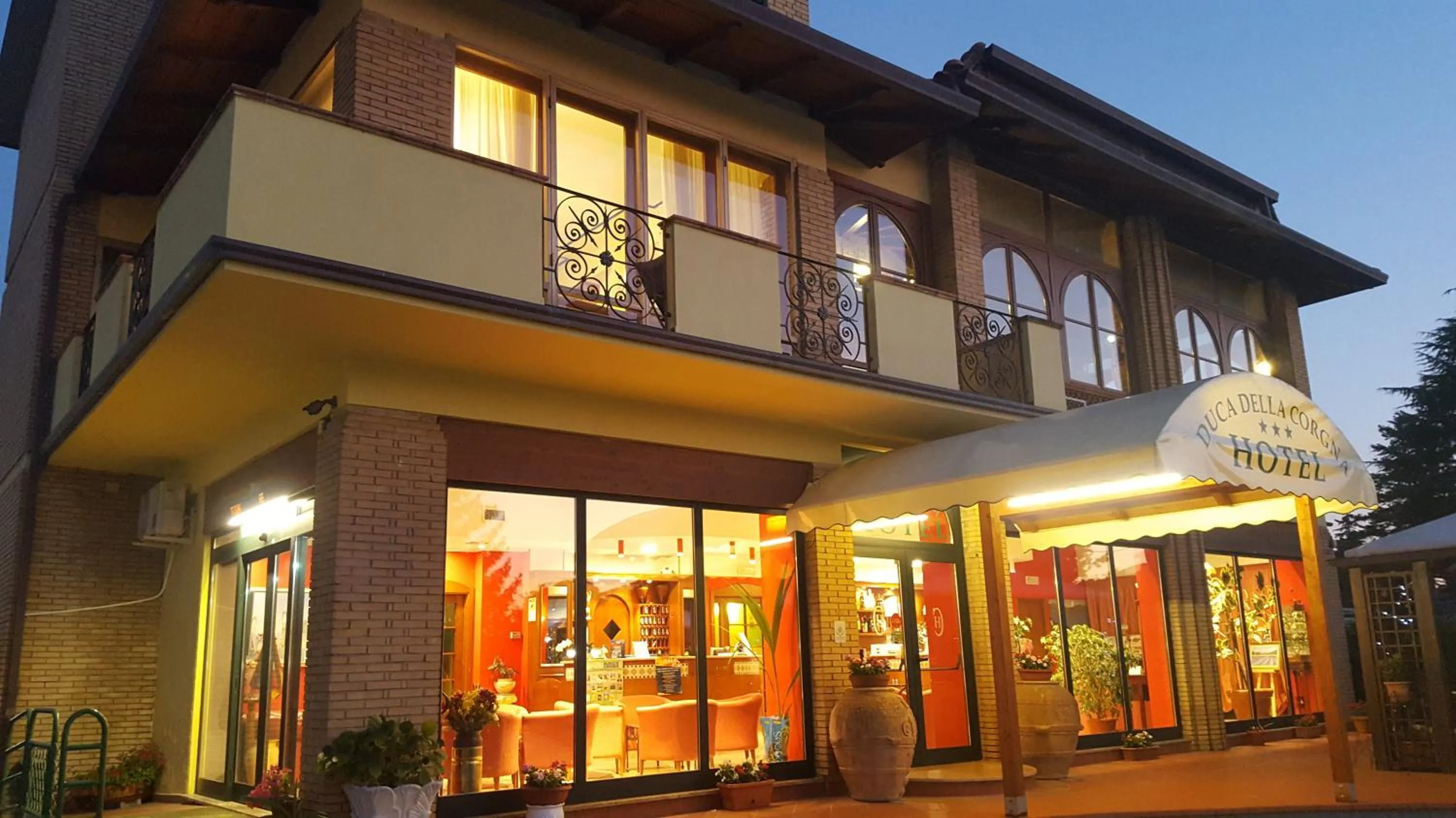 Facade/entrance in Hotel Duca Della Corgna